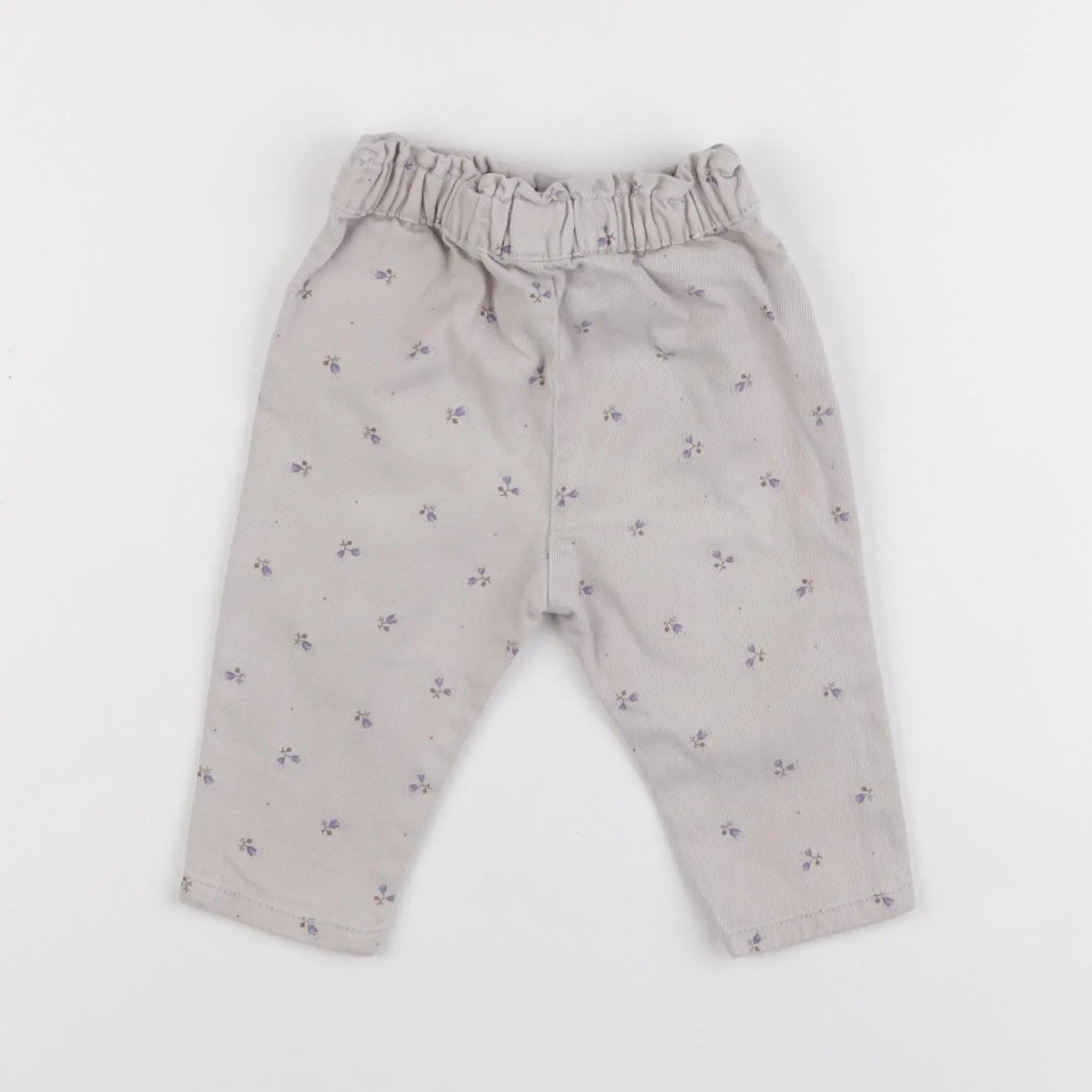 Vertbaudet - pantalon beige - 6 mois