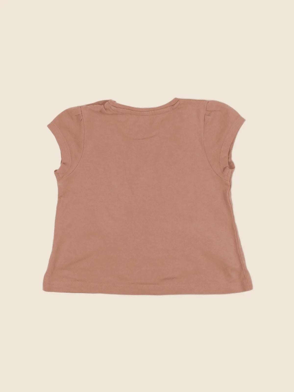 Vertbaudet - tee-shirt marron - 9 mois