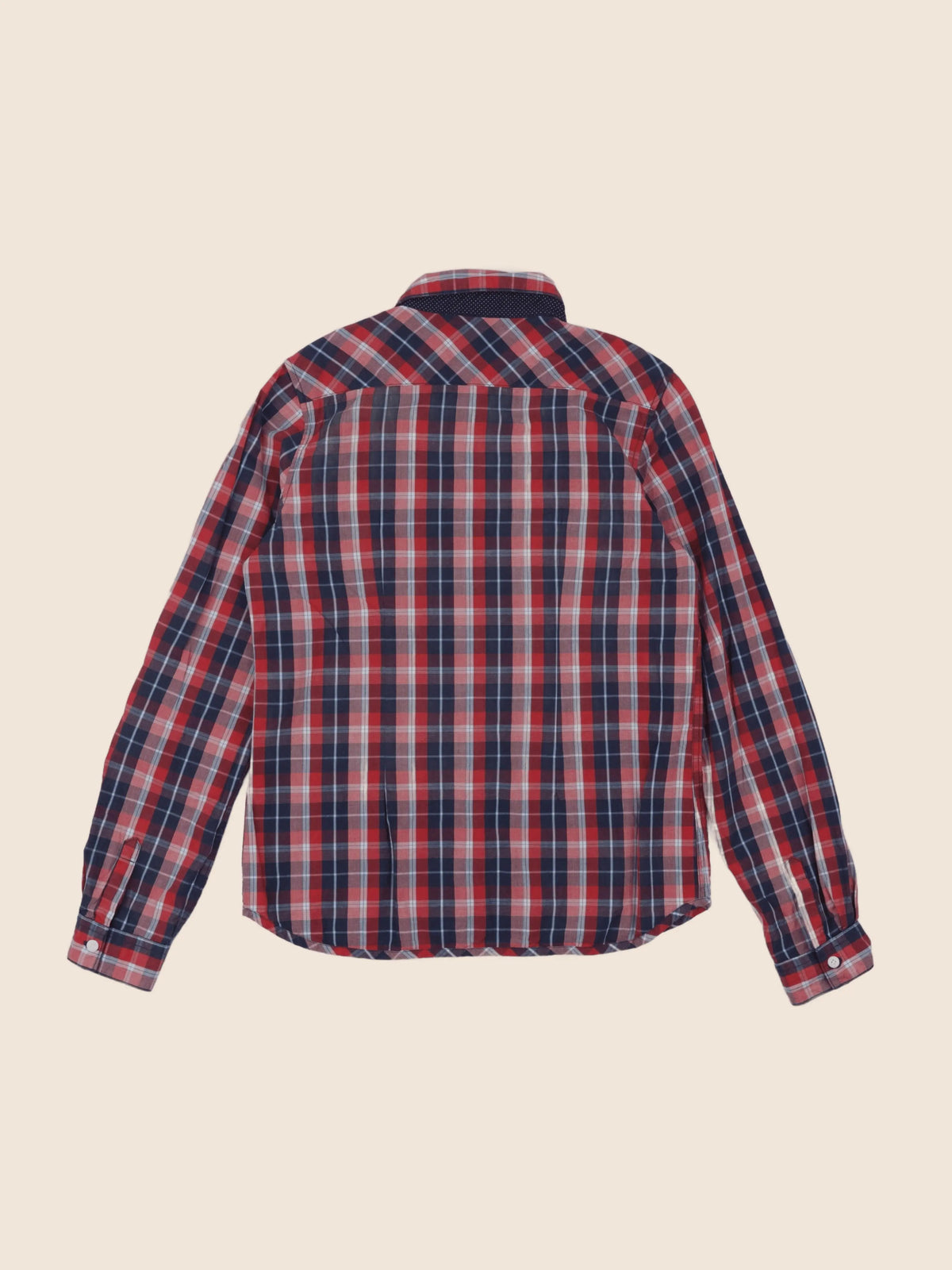 IKKS - chemise bleu, rouge - 12 ans