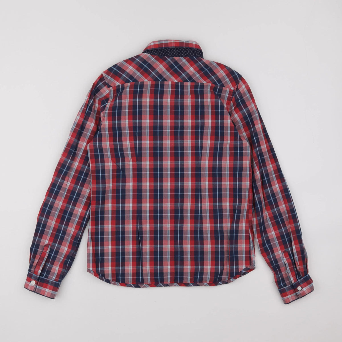 IKKS - chemise bleu, rouge - 12 ans
