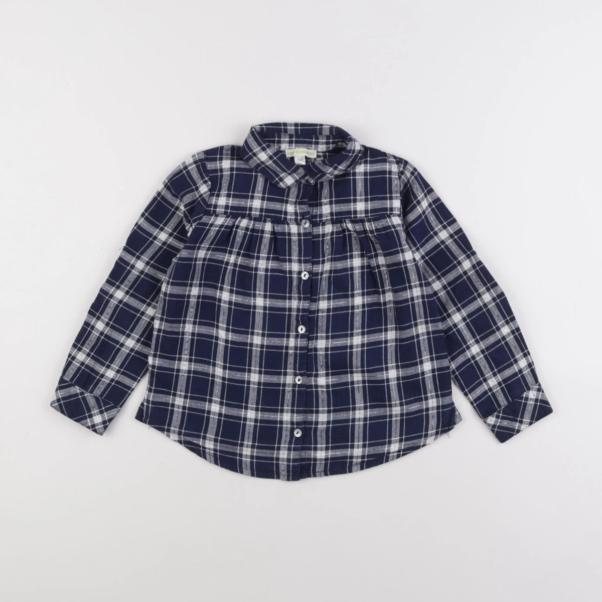 Vertbaudet - chemise bleu, argent - 5 ans