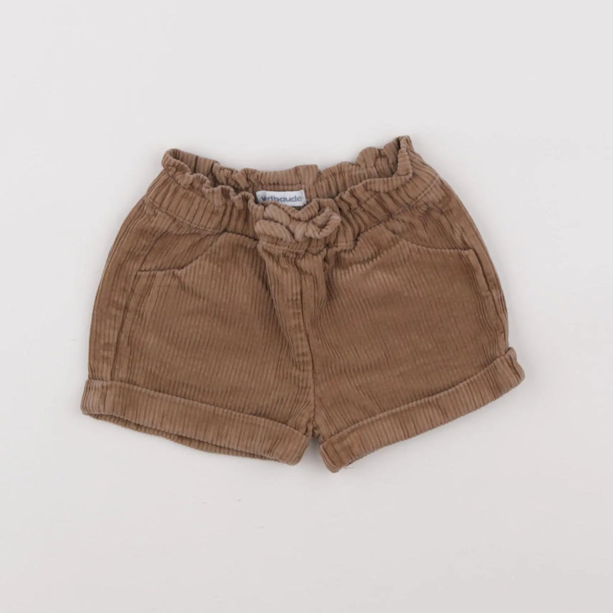 Vertbaudet - short marron - 12 mois