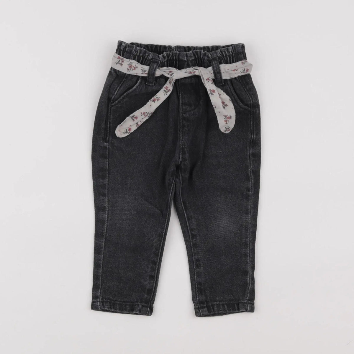 Vertbaudet - jean noir - 12 mois