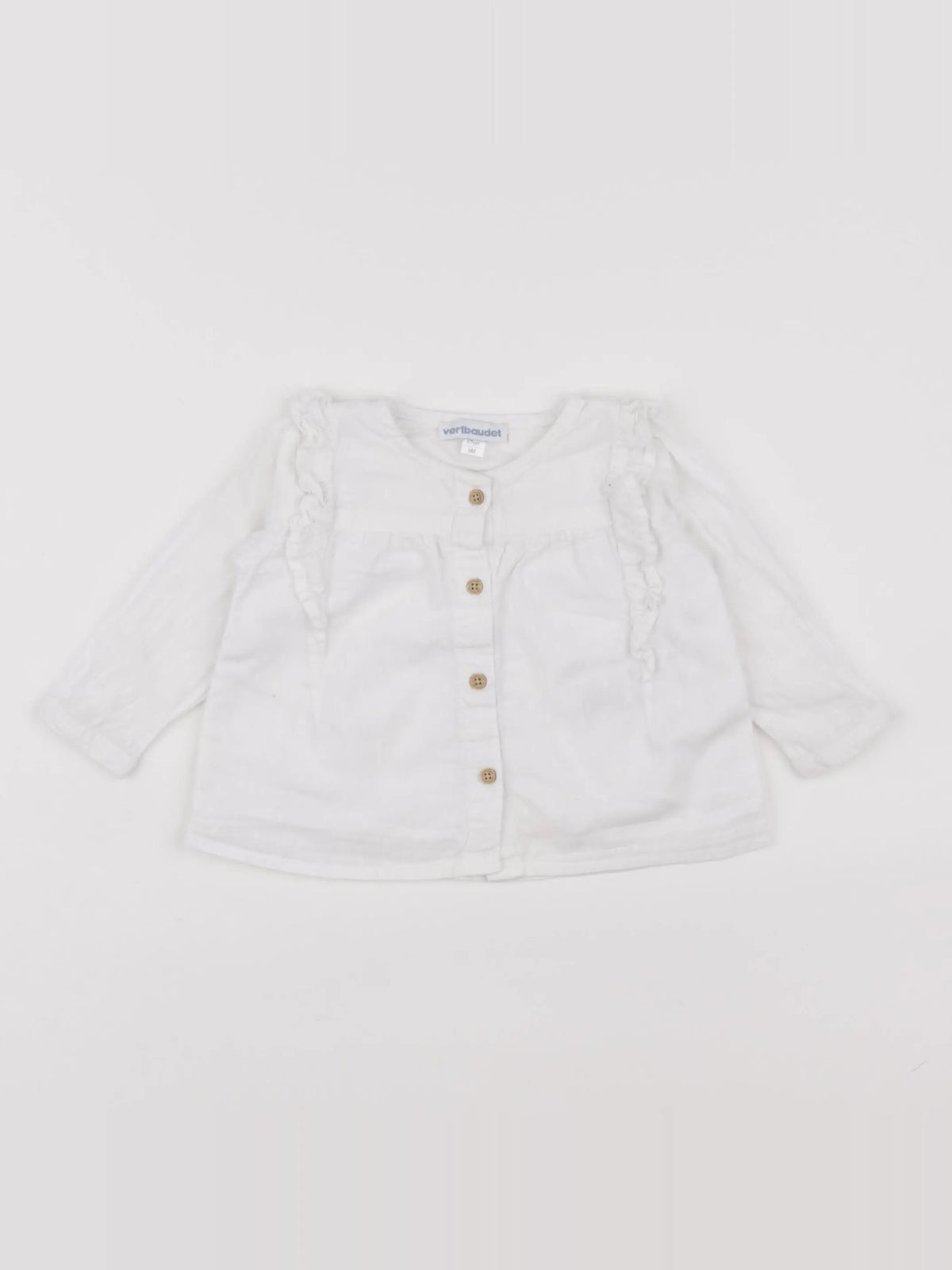 Vertbaudet - blouse blanc - 6 mois