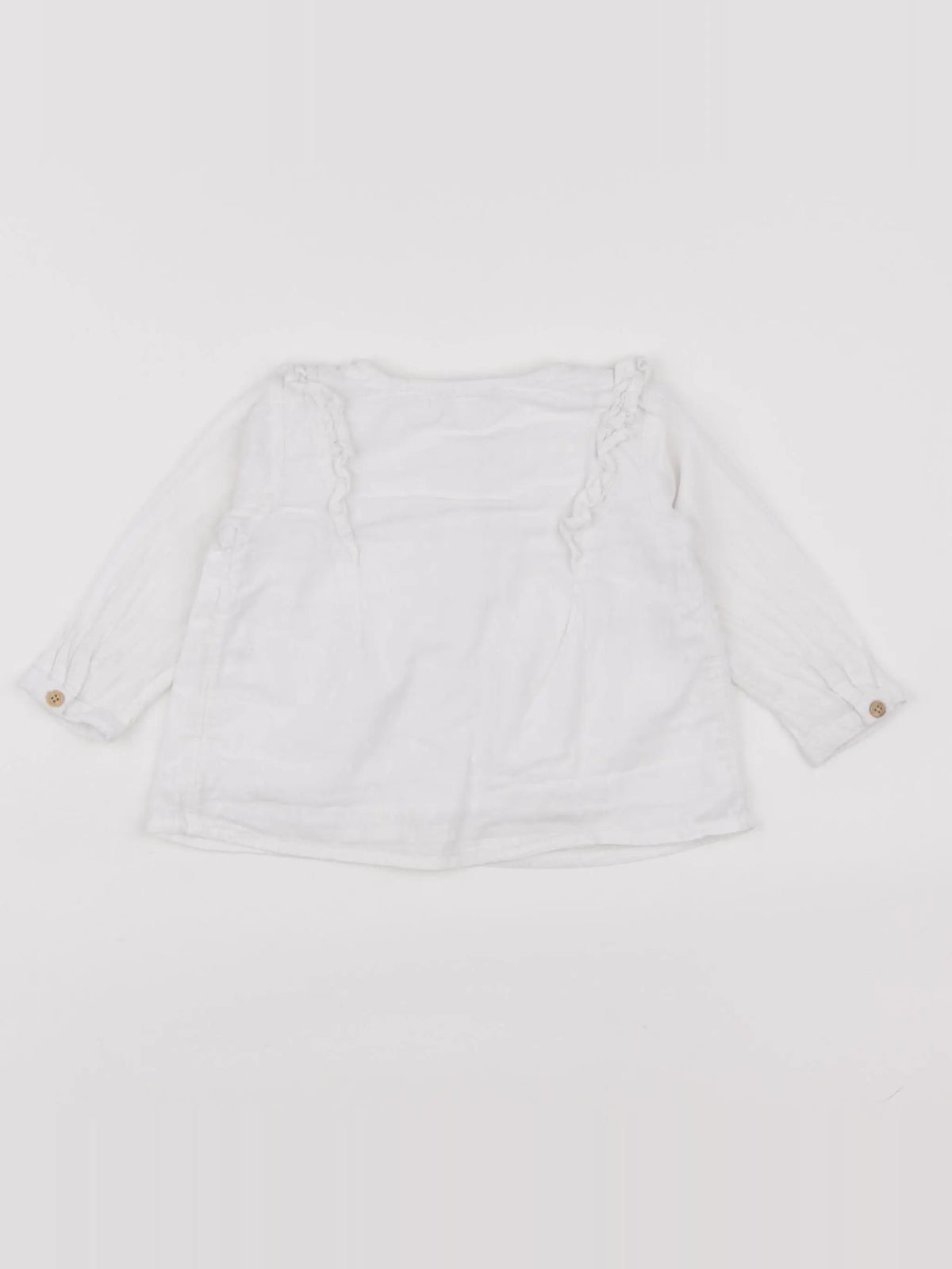 Vertbaudet - blouse blanc - 6 mois