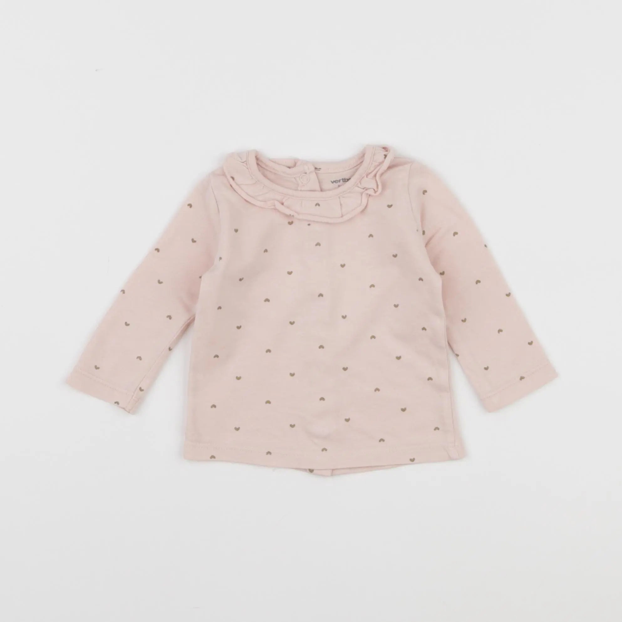 Vertbaudet - tee-shirt rose - 3 mois