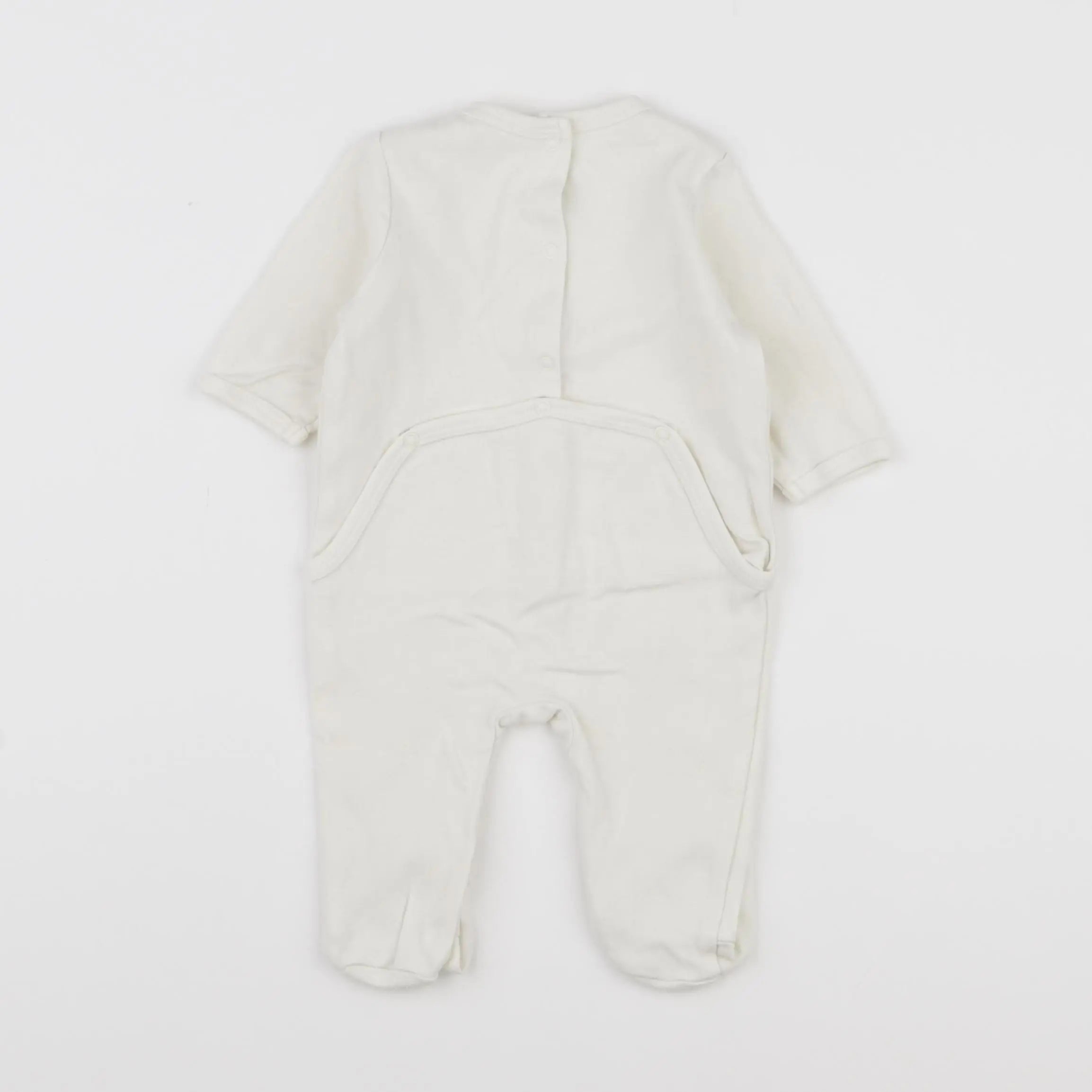 Vertbaudet - pyjama coton beige - 3 mois
