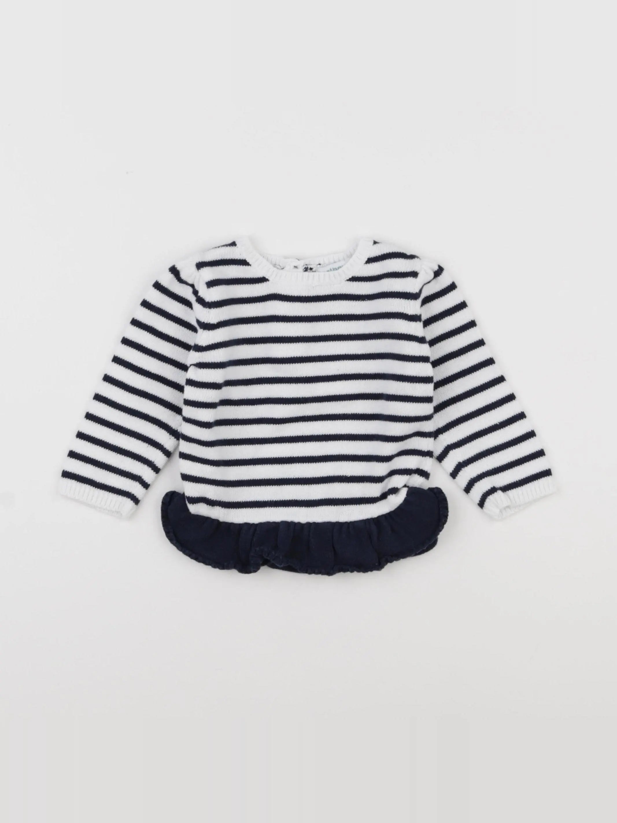 Vertbaudet - pull bleu - 9 mois