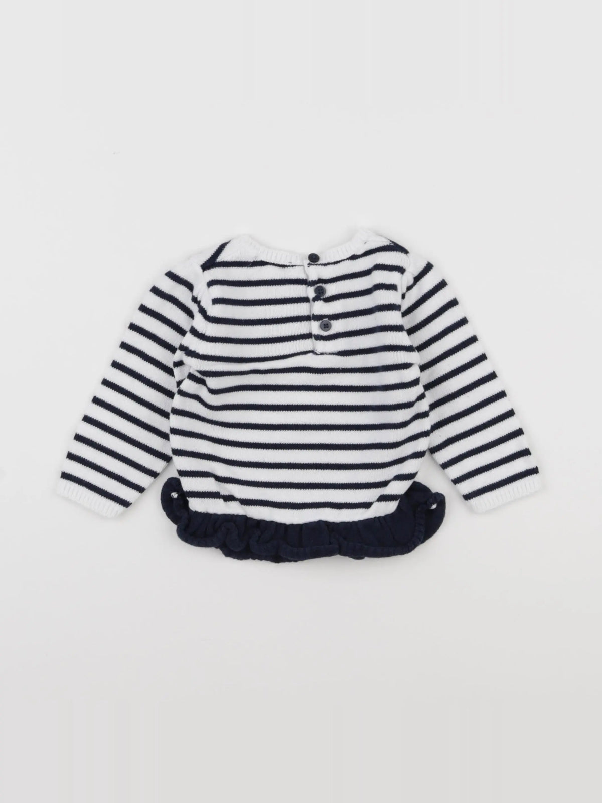 Vertbaudet - pull bleu - 9 mois