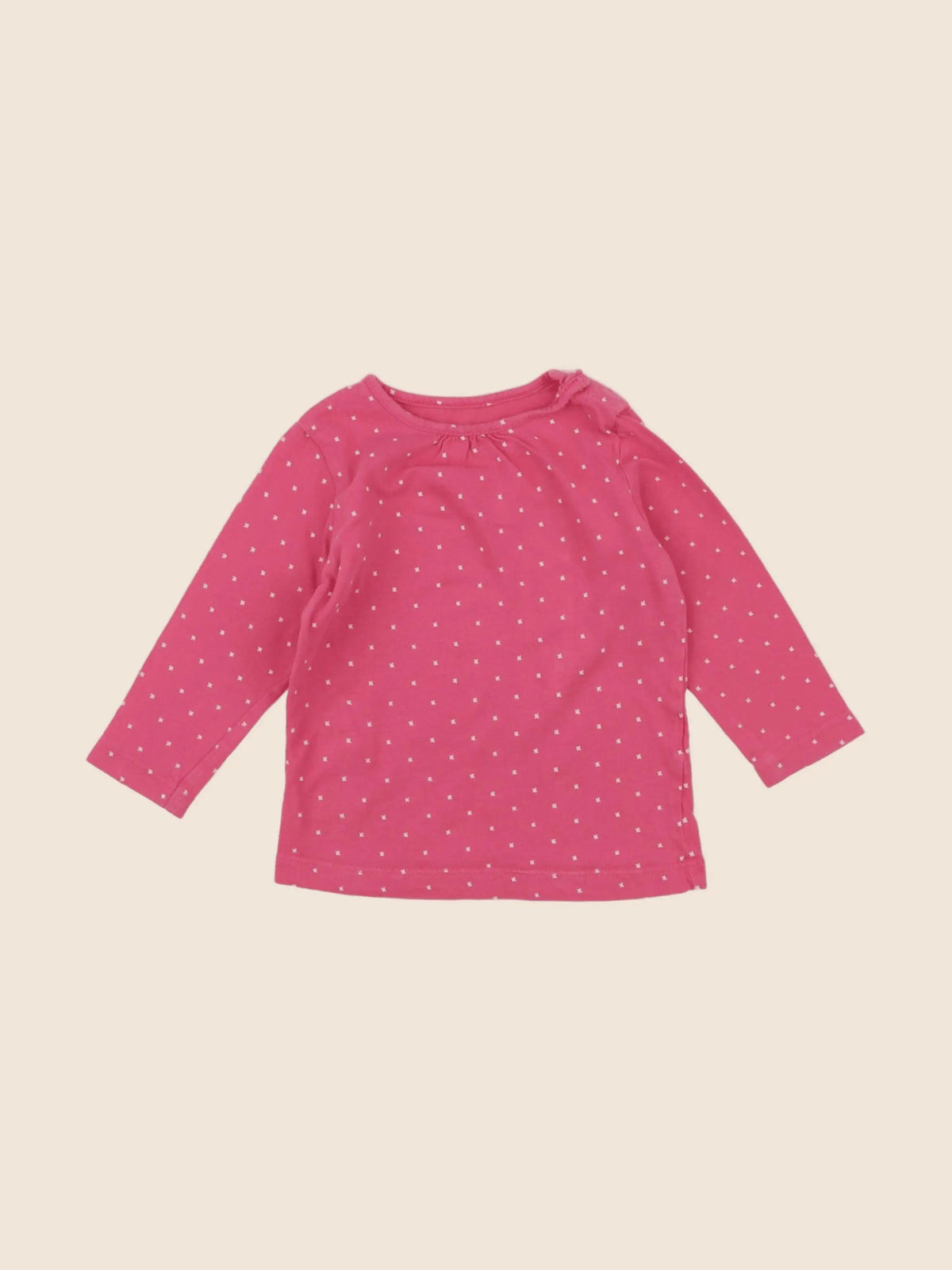 Vertbaudet - tee-shirt rose - 12 mois