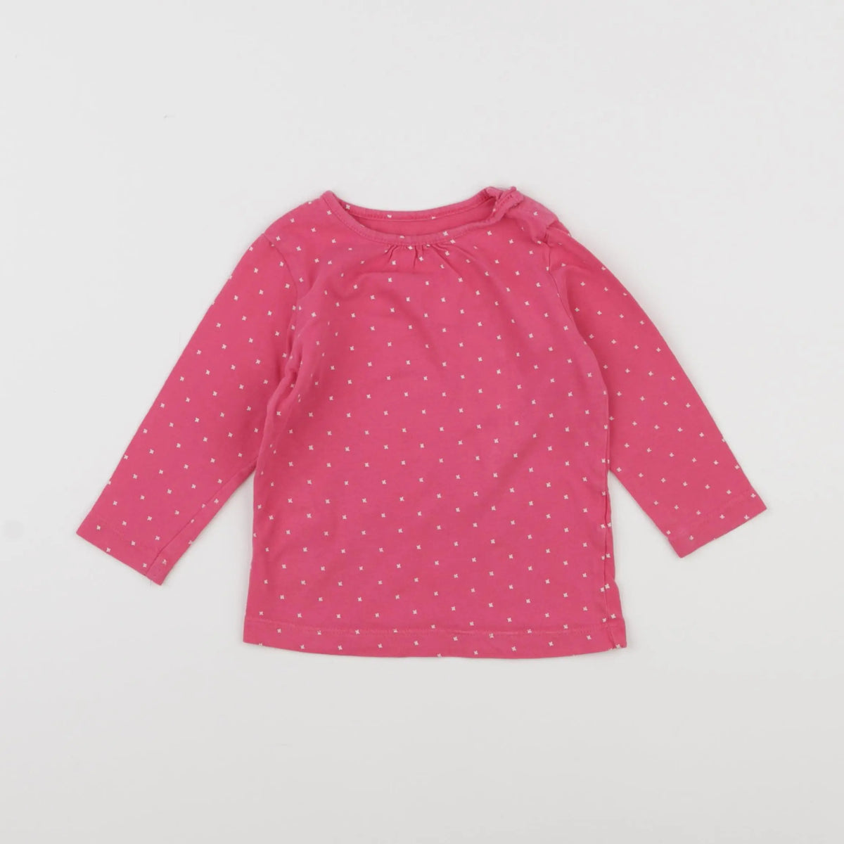 Vertbaudet - tee-shirt rose - 12 mois