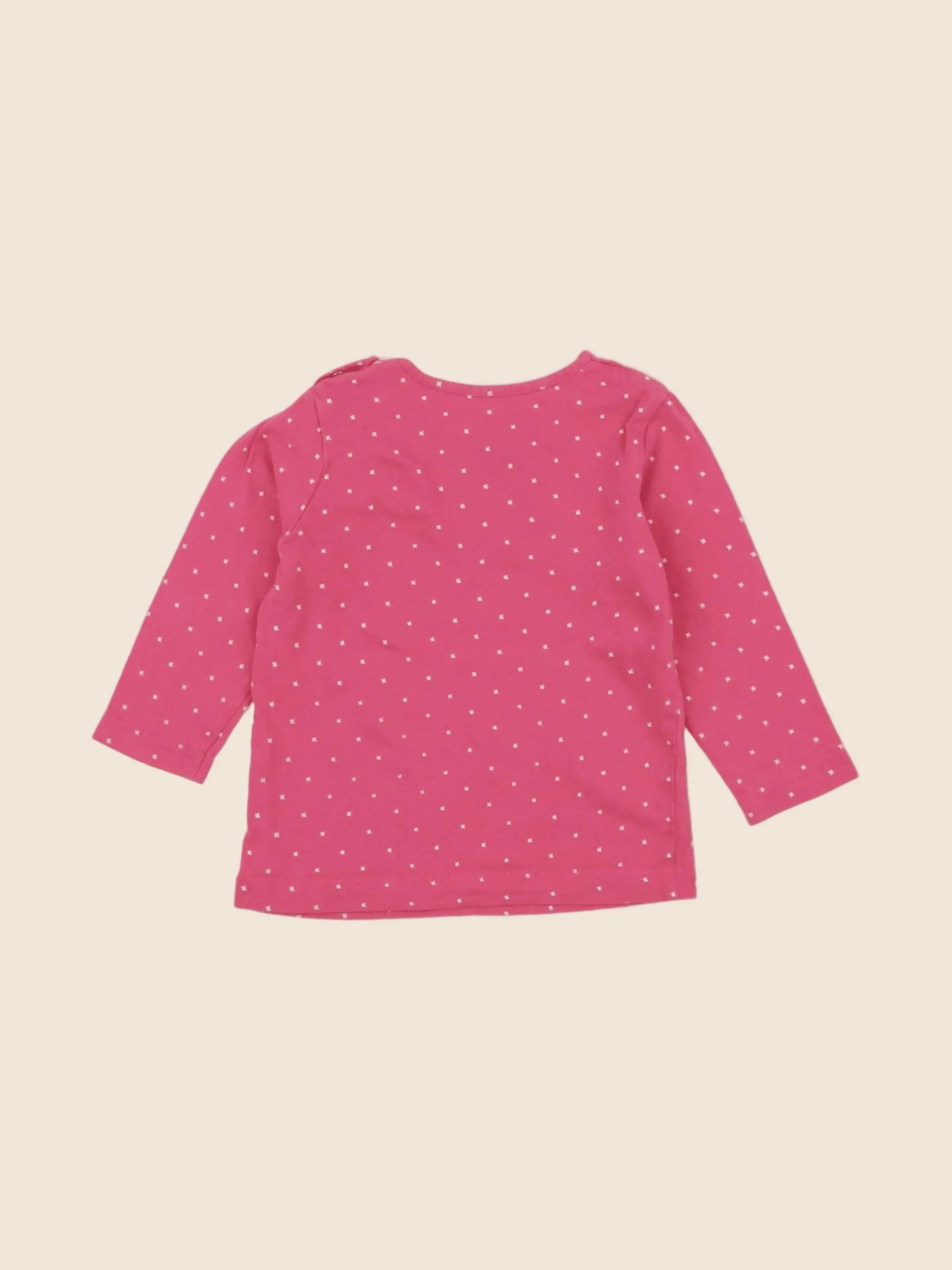 Vertbaudet - tee-shirt rose - 12 mois