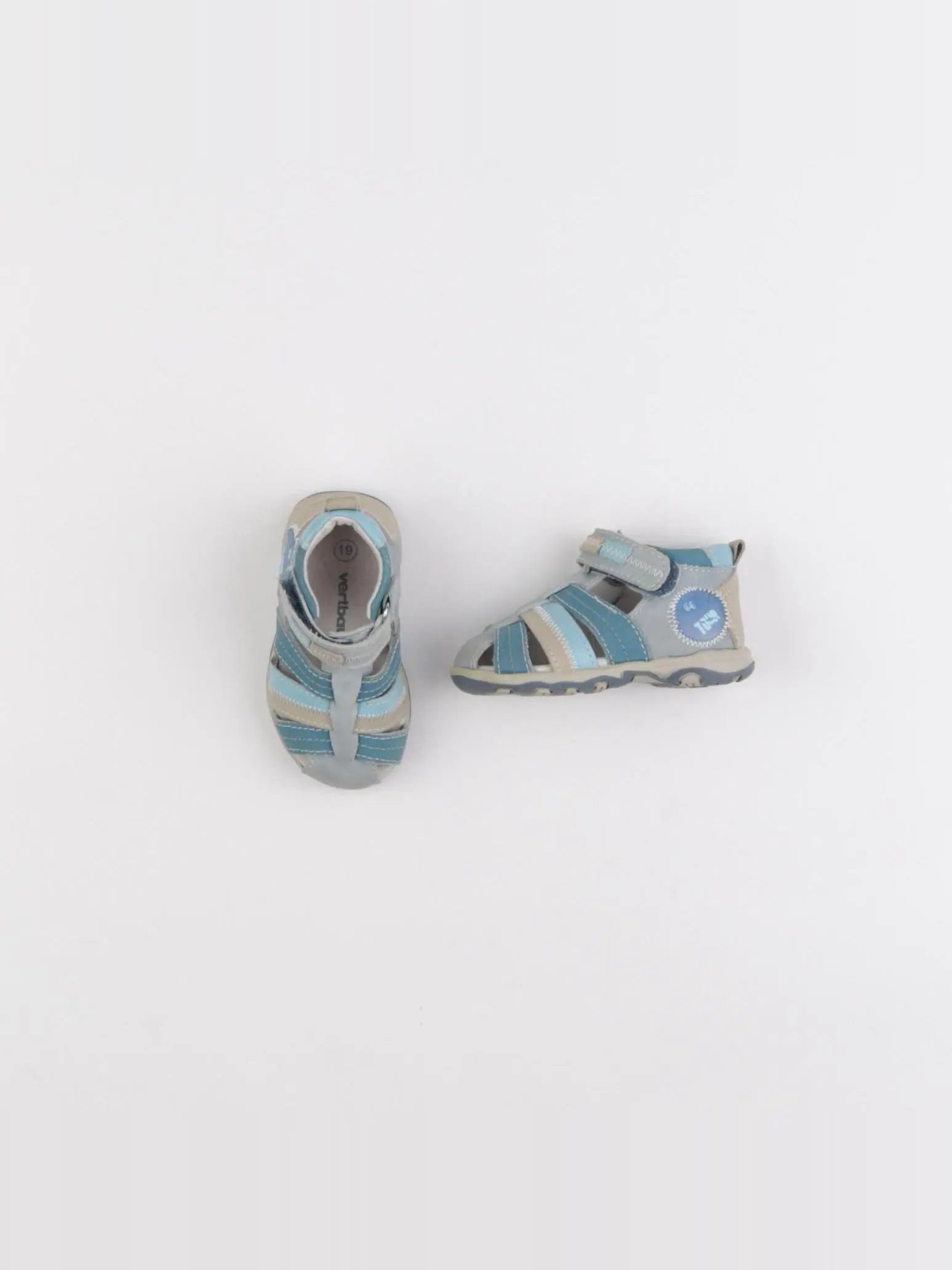 Vertbaudet - sandales bleu - pointure 19