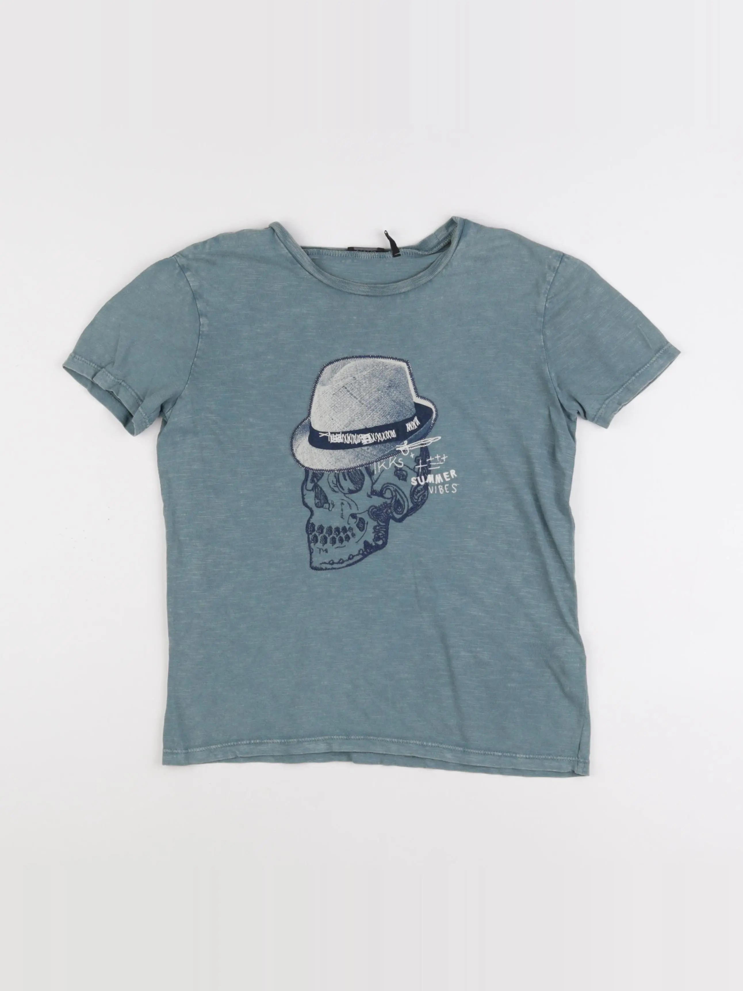 IKKS - tee-shirt bleu - 10 ans