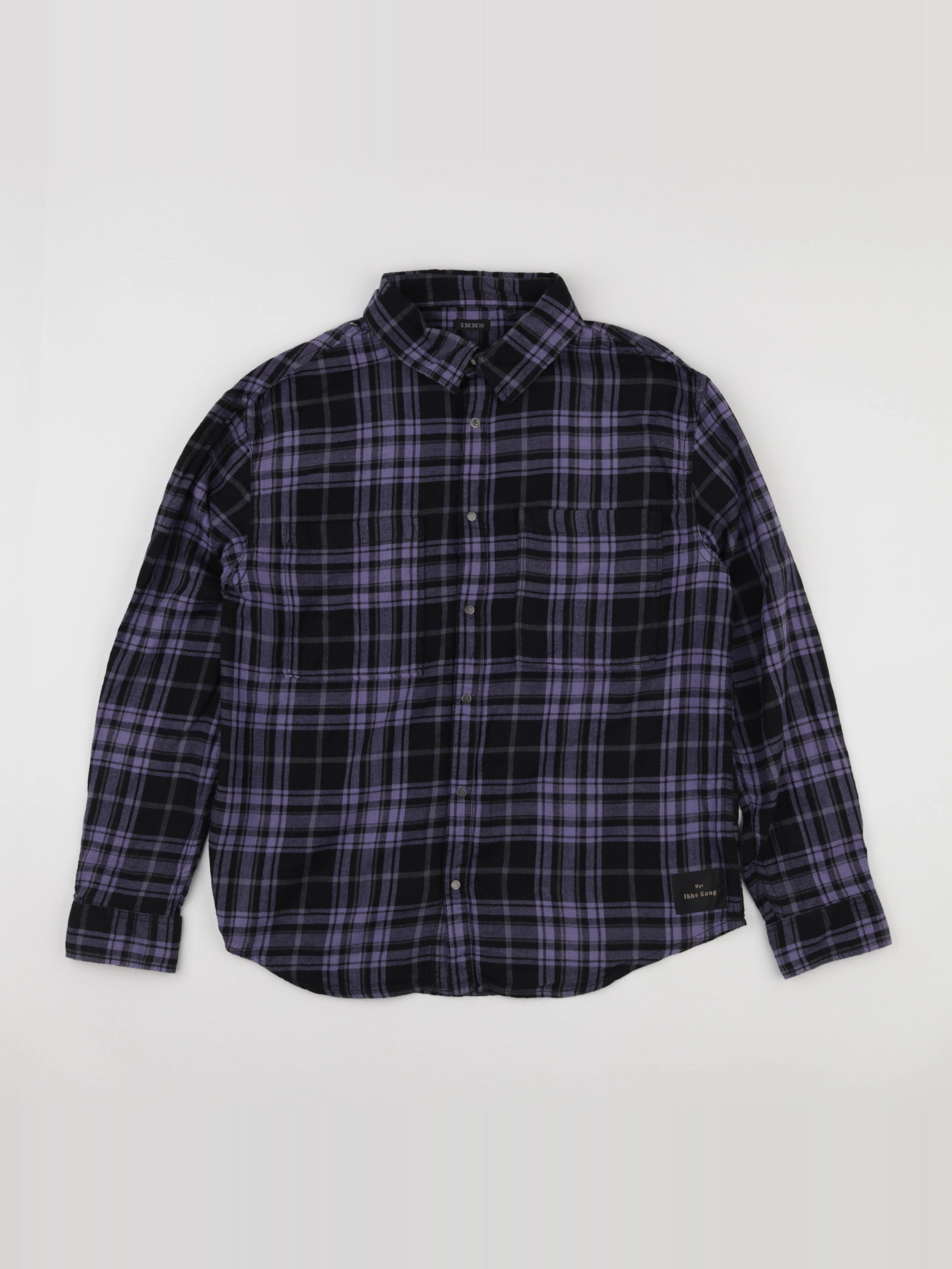 IKKS - chemise imprimé au dos violet - 14 ans