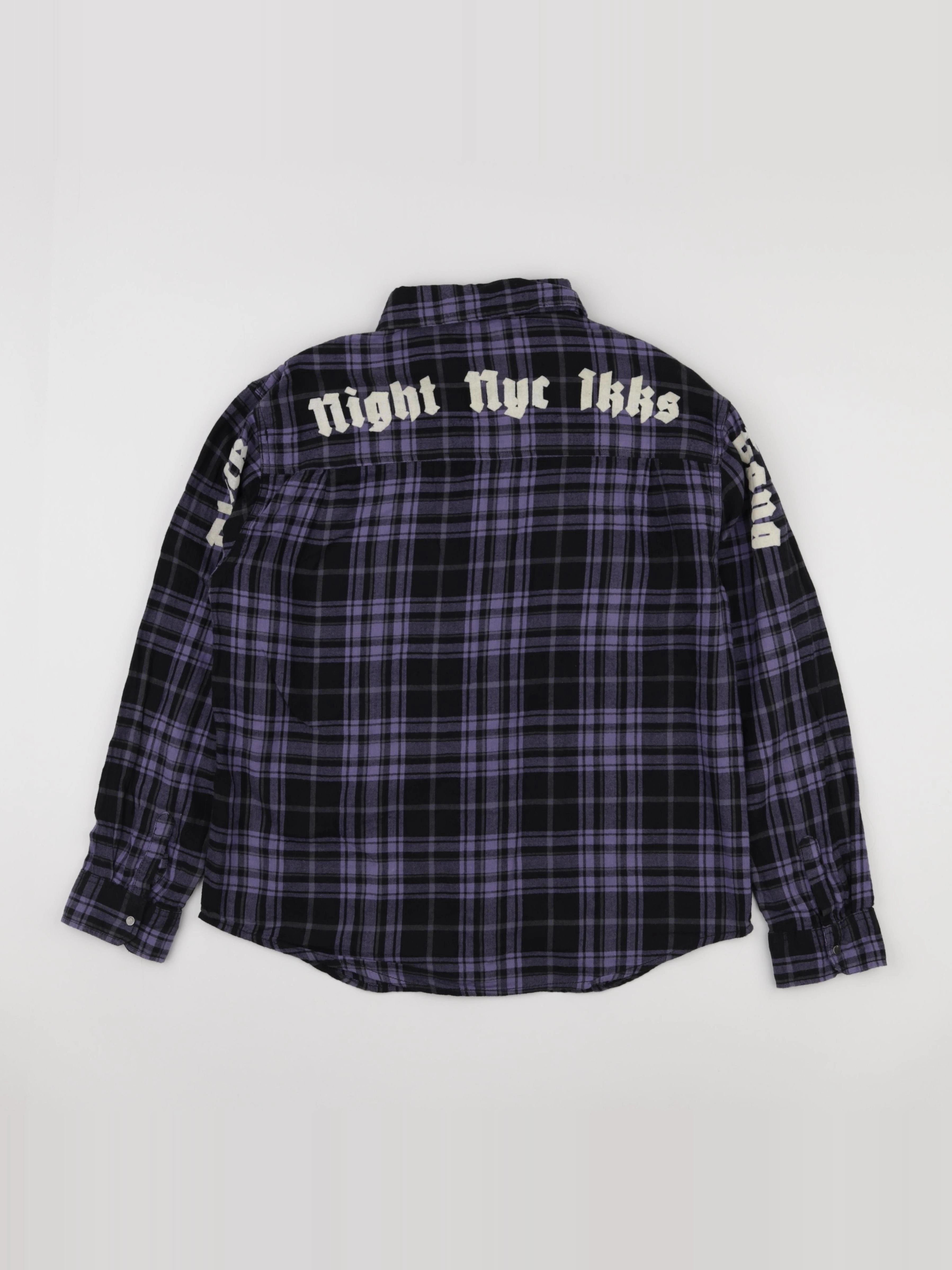 IKKS - chemise imprimé au dos violet - 14 ans