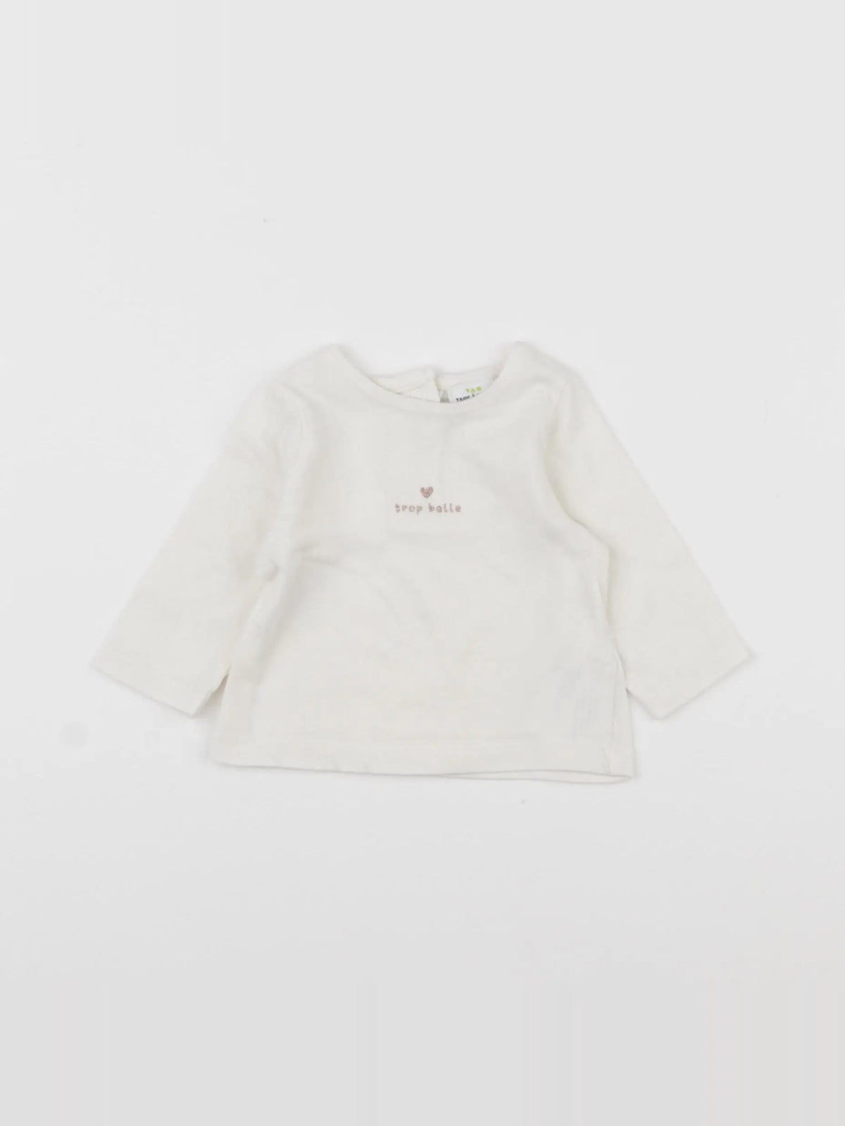 Tape à l'oeil - tee-shirt beige - 1 mois