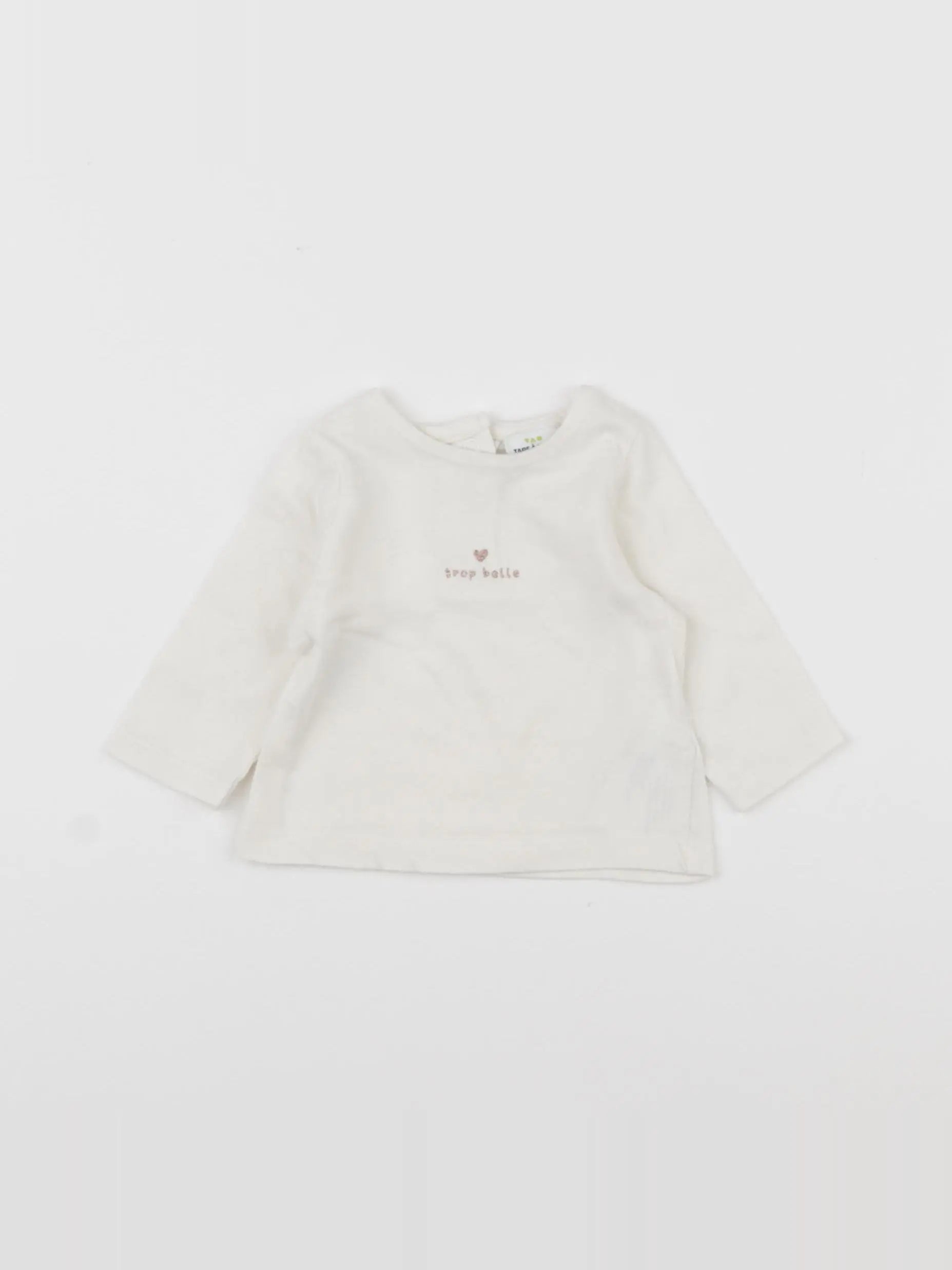 Tape à l'oeil - tee-shirt beige - 1 mois