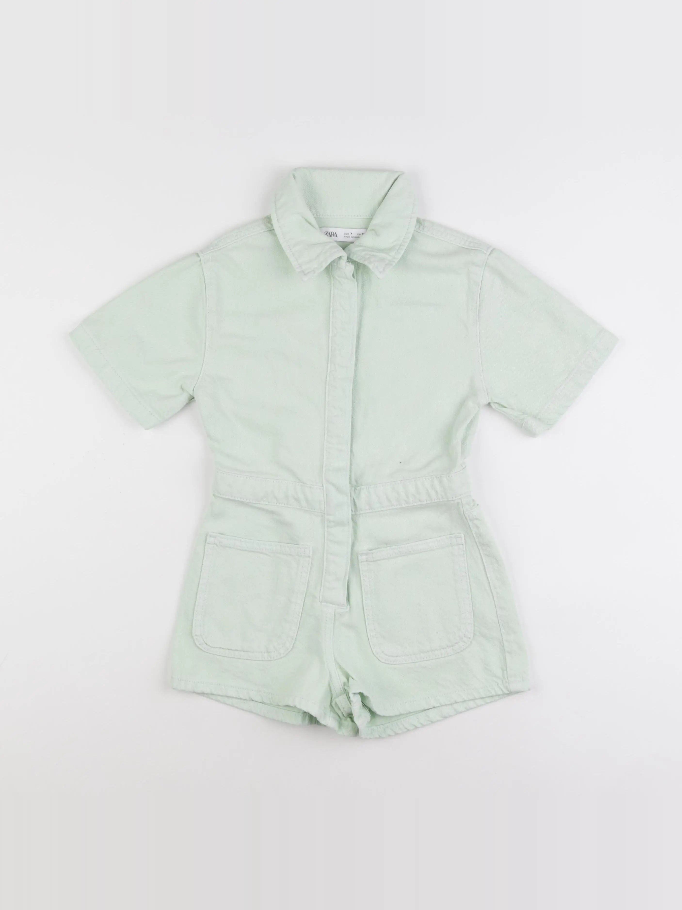 Zara - combinaison vert - 7 ans