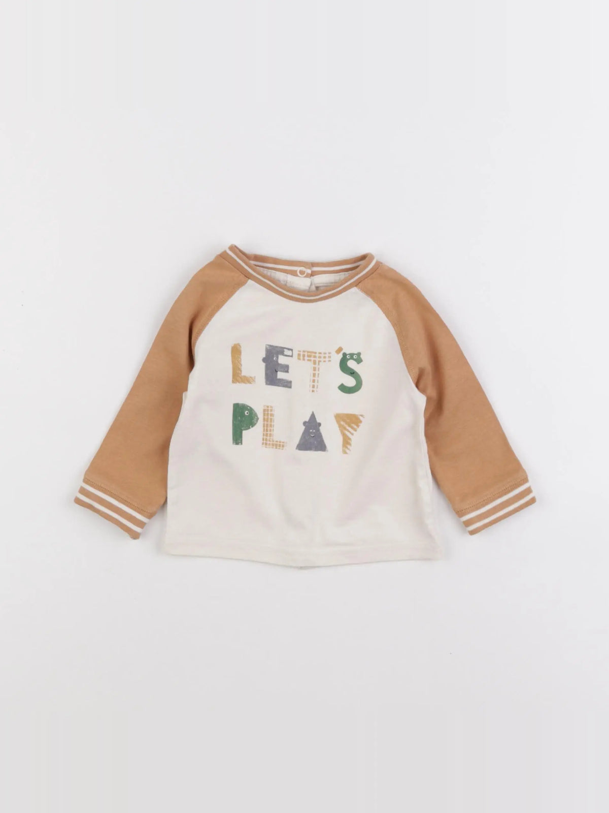 Vertbaudet - tee-shirt blanc - 3 mois