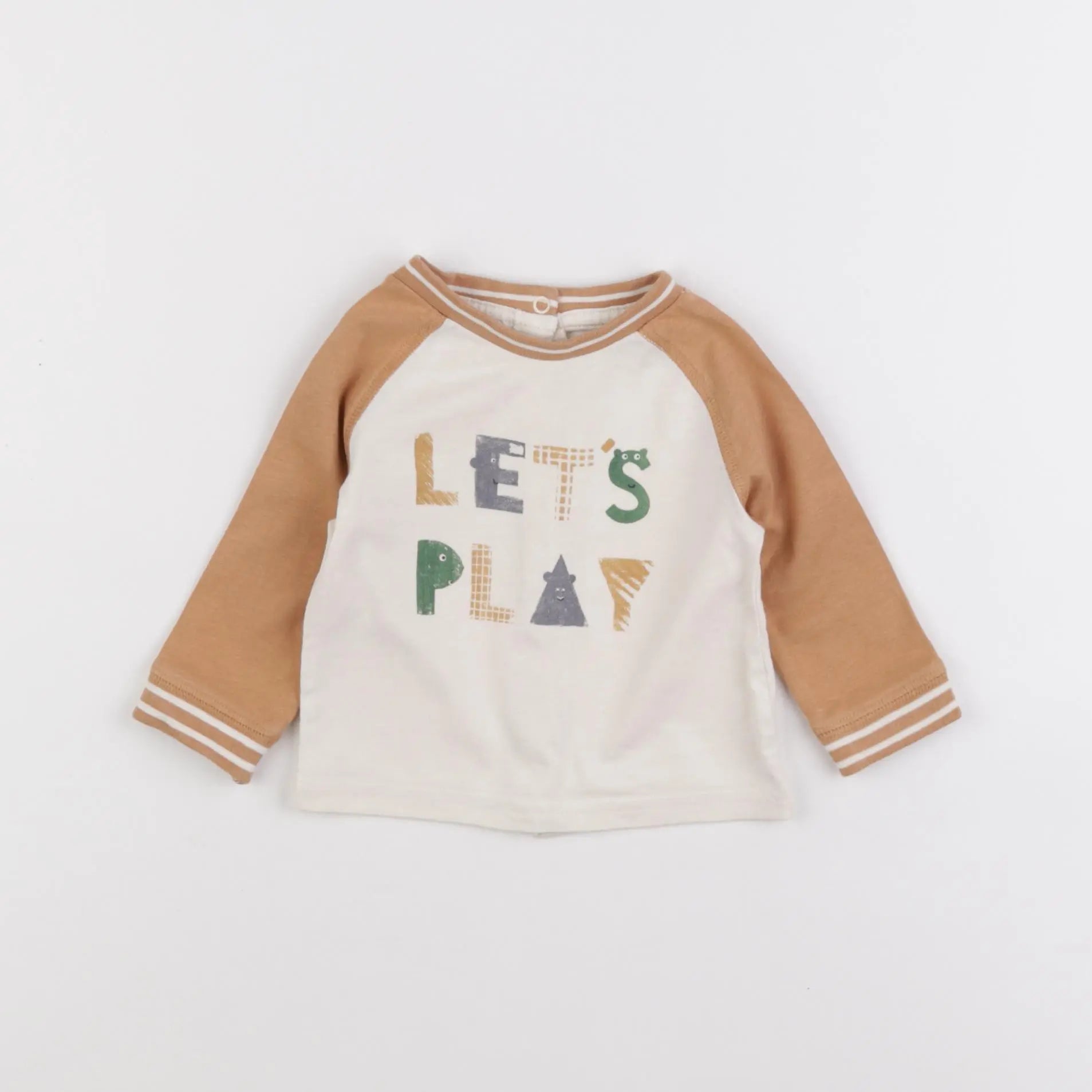 Vertbaudet - tee-shirt blanc - 3 mois