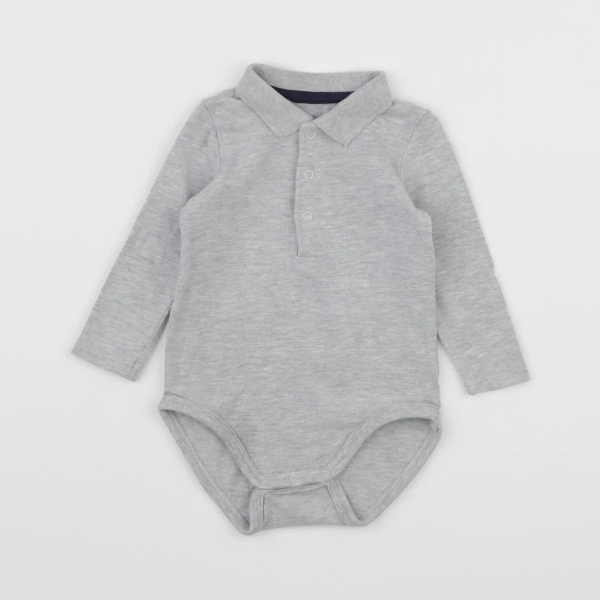 Vertbaudet - body à col gris - 6 mois