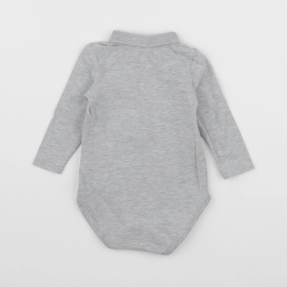 Vertbaudet - body à col gris - 6 mois