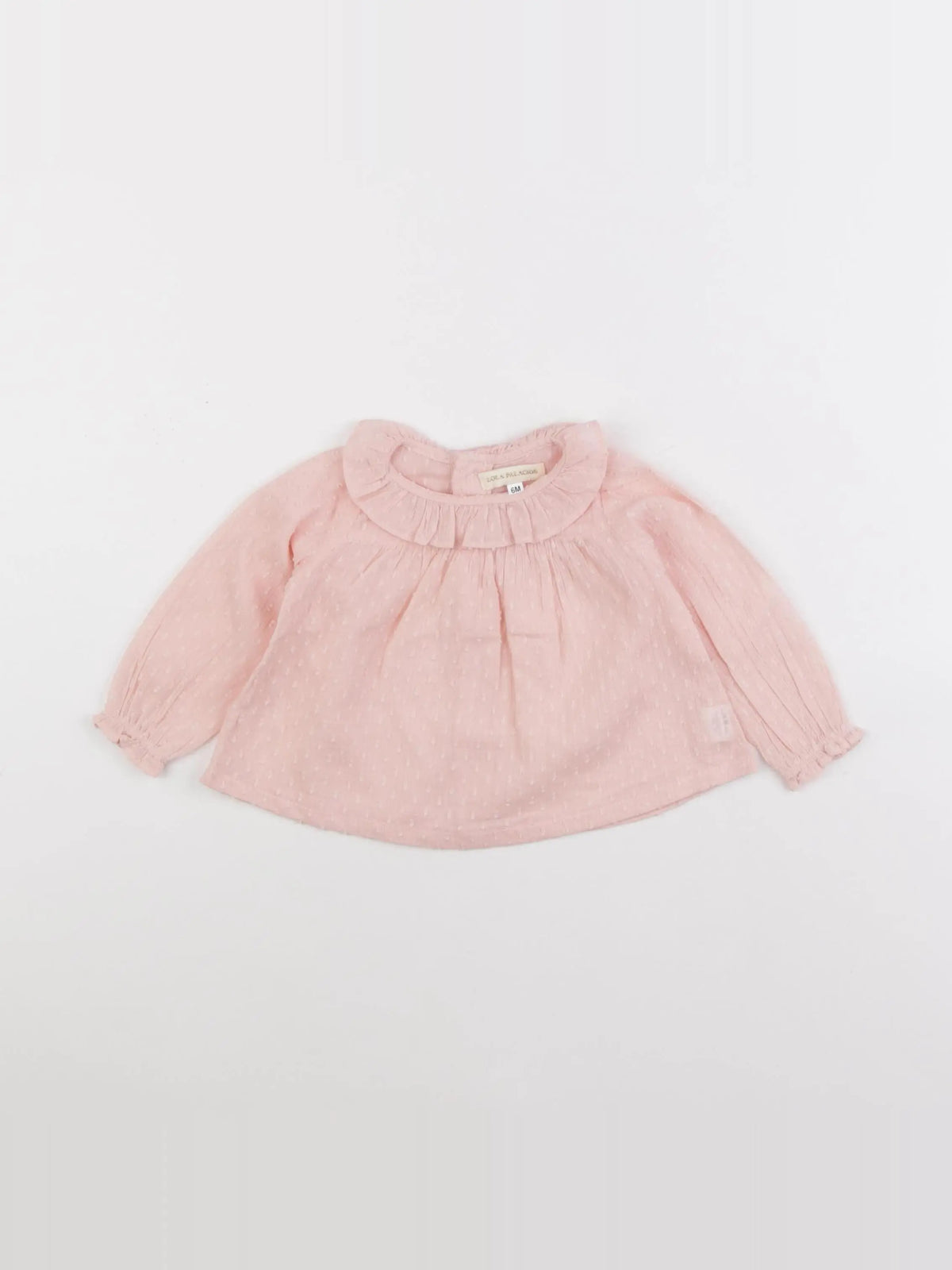 Lola Palacios - blouse rose - 6 mois