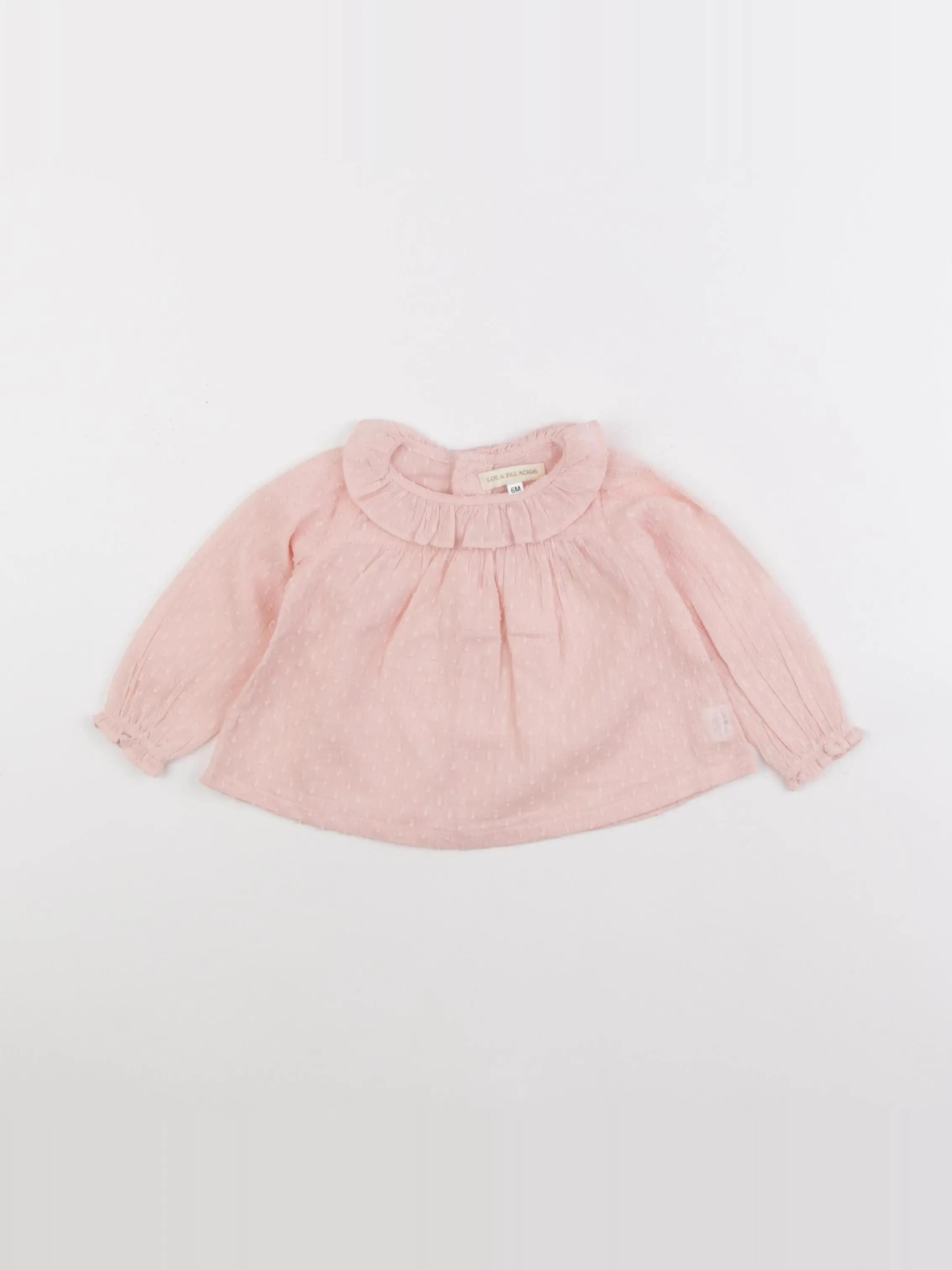 Lola Palacios - blouse rose - 6 mois