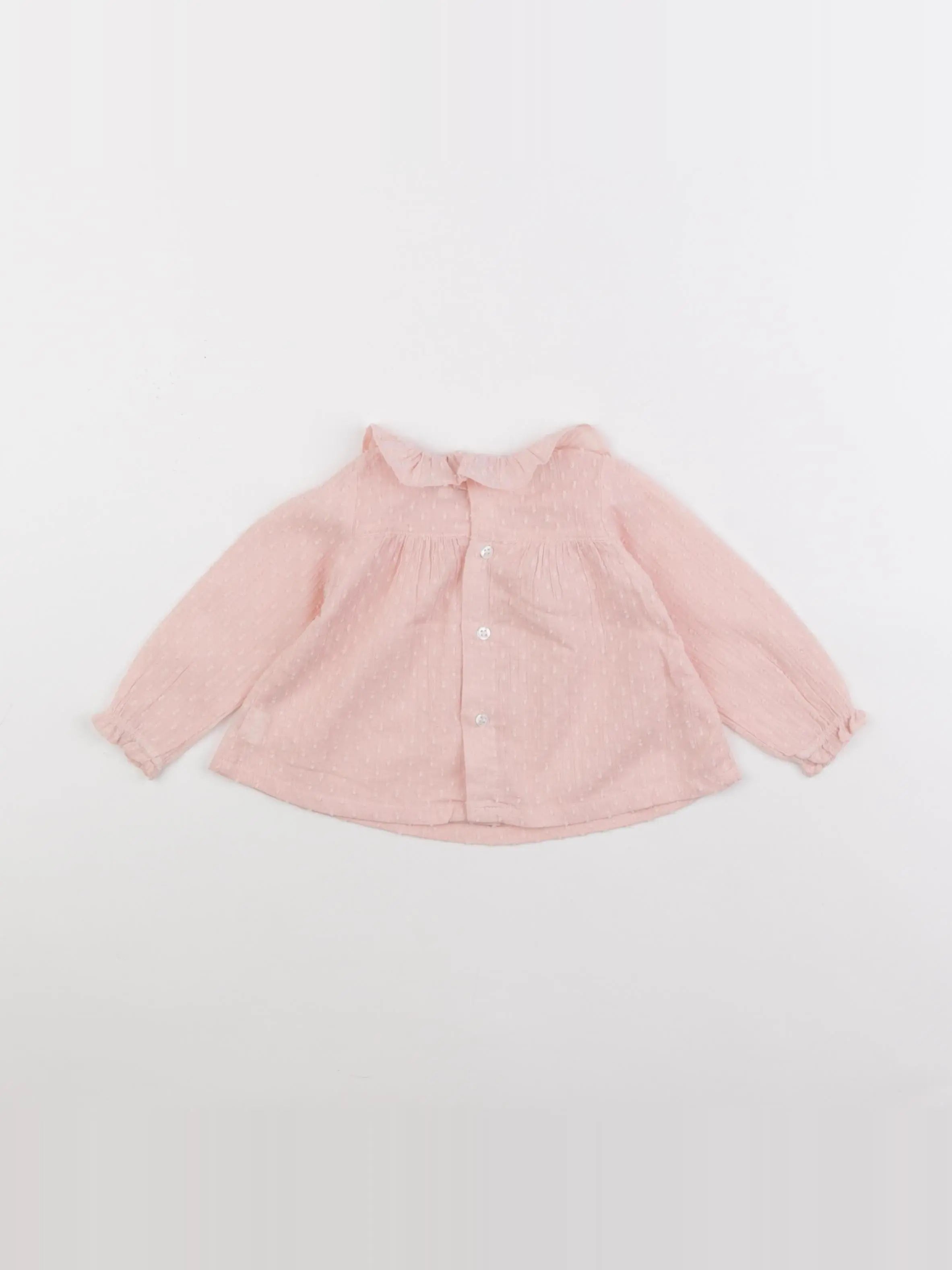Lola Palacios - blouse rose - 6 mois