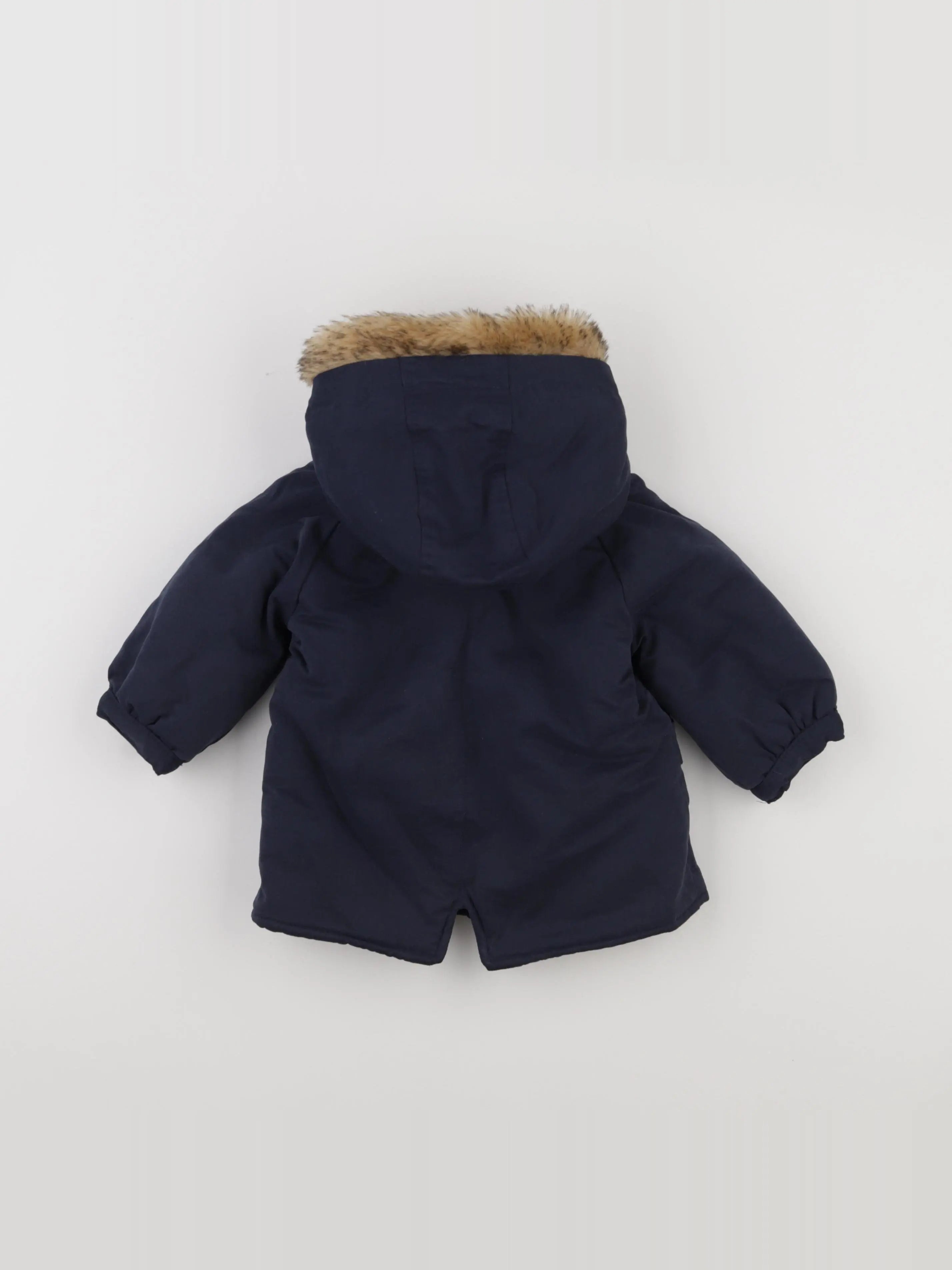 Vertbaudet - manteau bleu - 9 mois