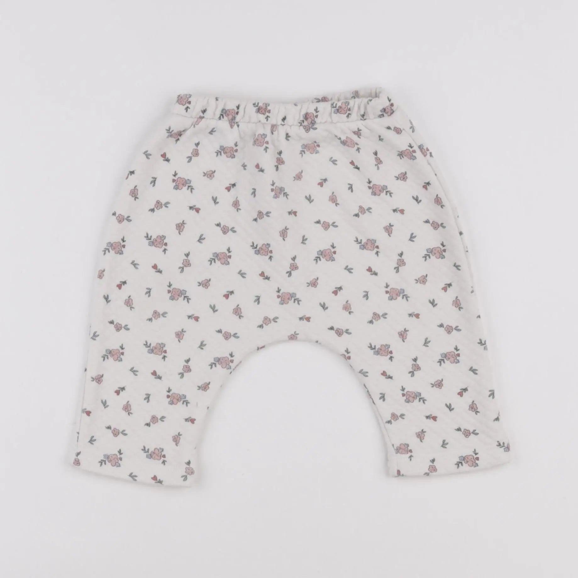 Vertbaudet - sarouel blanc - 6 mois