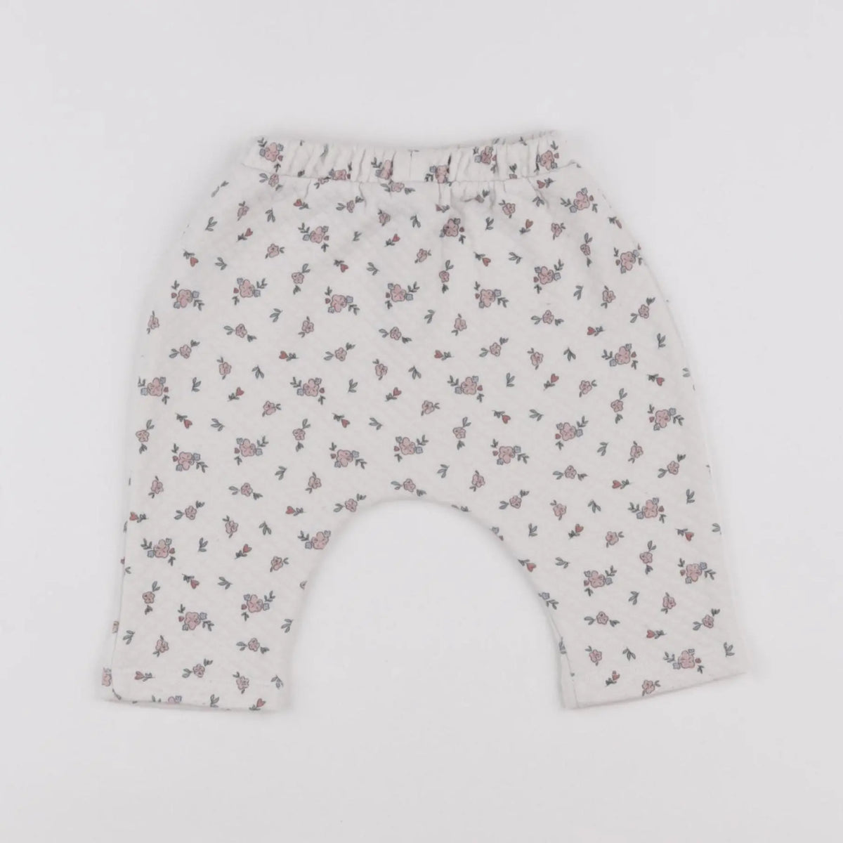 Vertbaudet - sarouel blanc - 6 mois