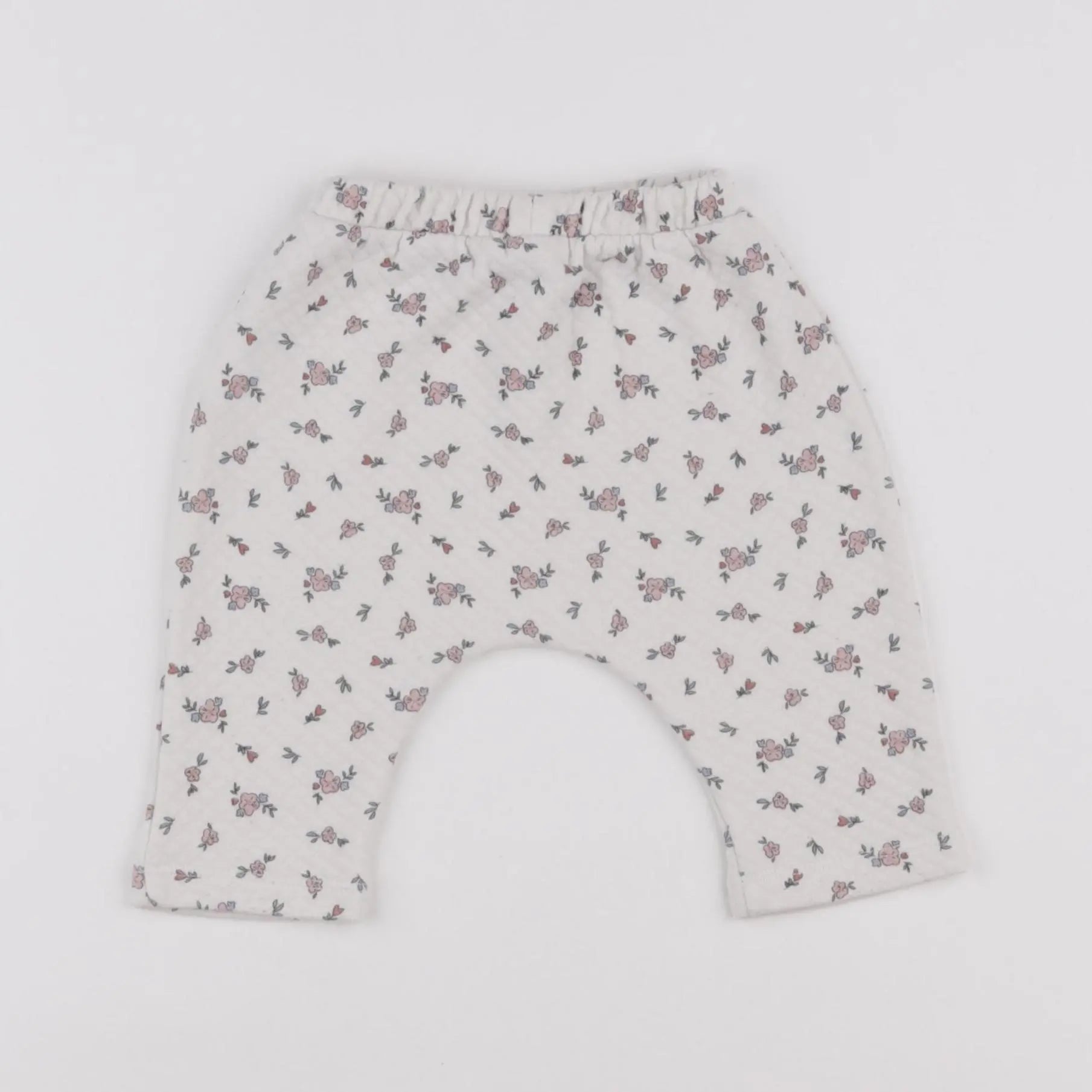 Vertbaudet - sarouel blanc - 6 mois