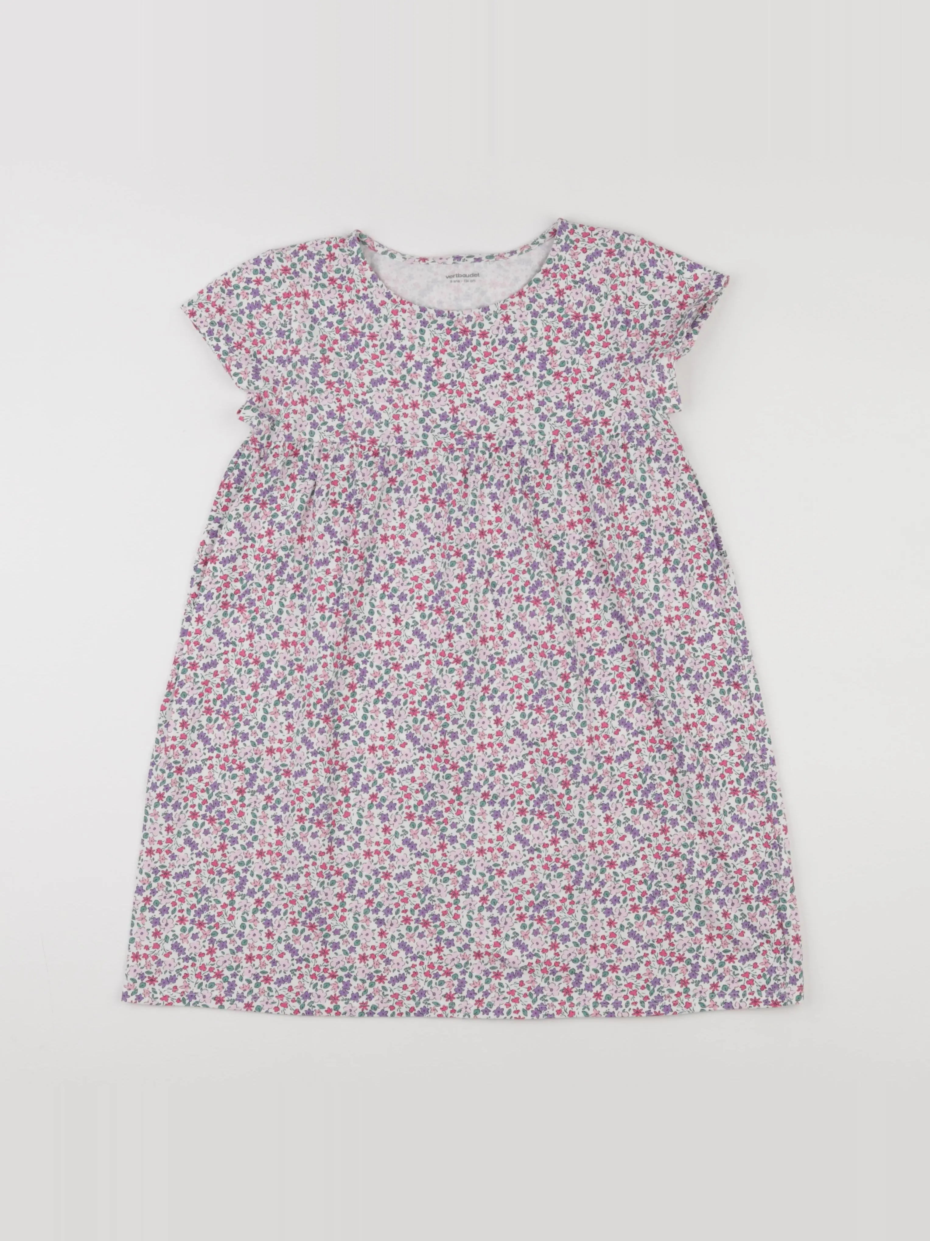 Vertbaudet - robe multicolore - 9 ans
