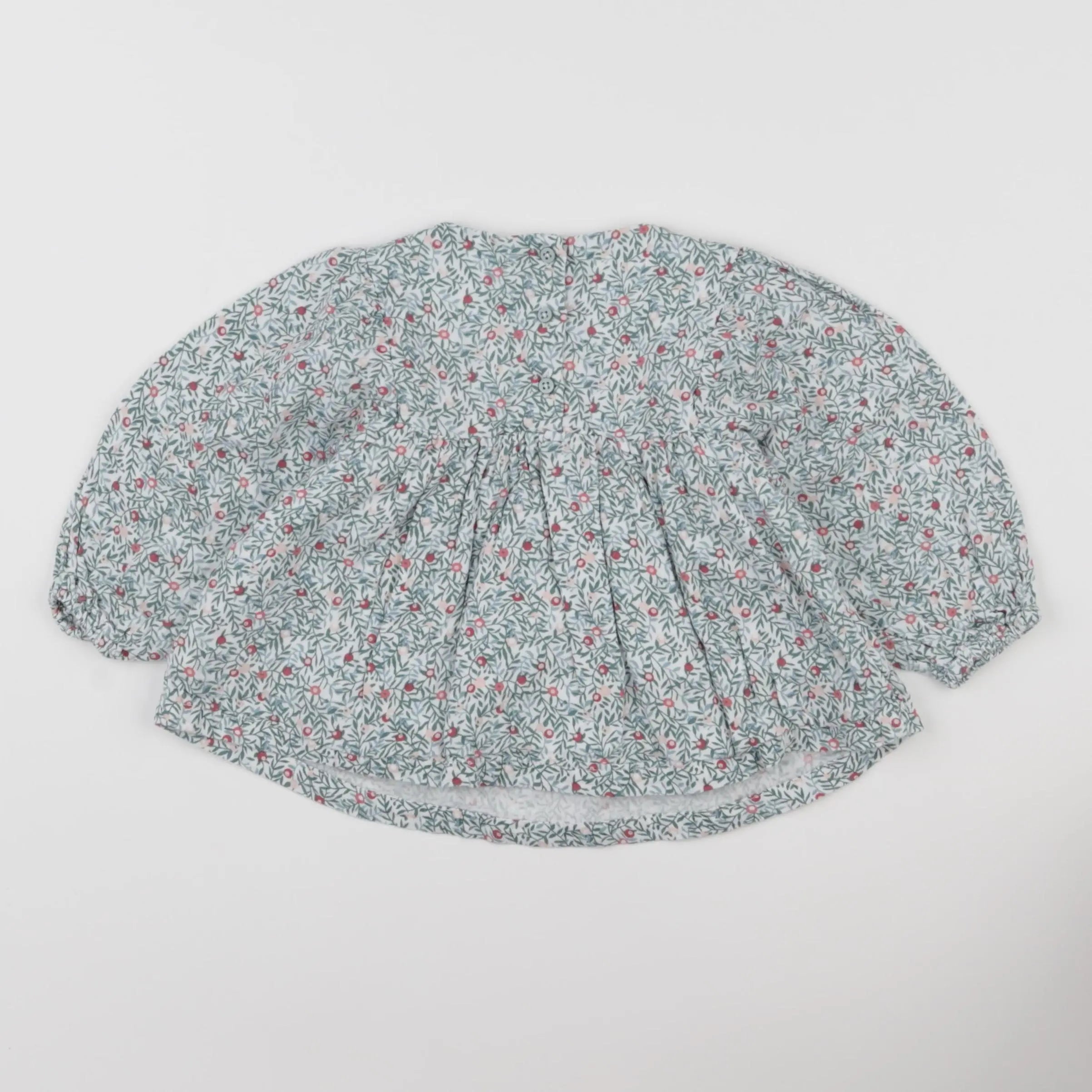 Vertbaudet - blouse vert - 18 mois