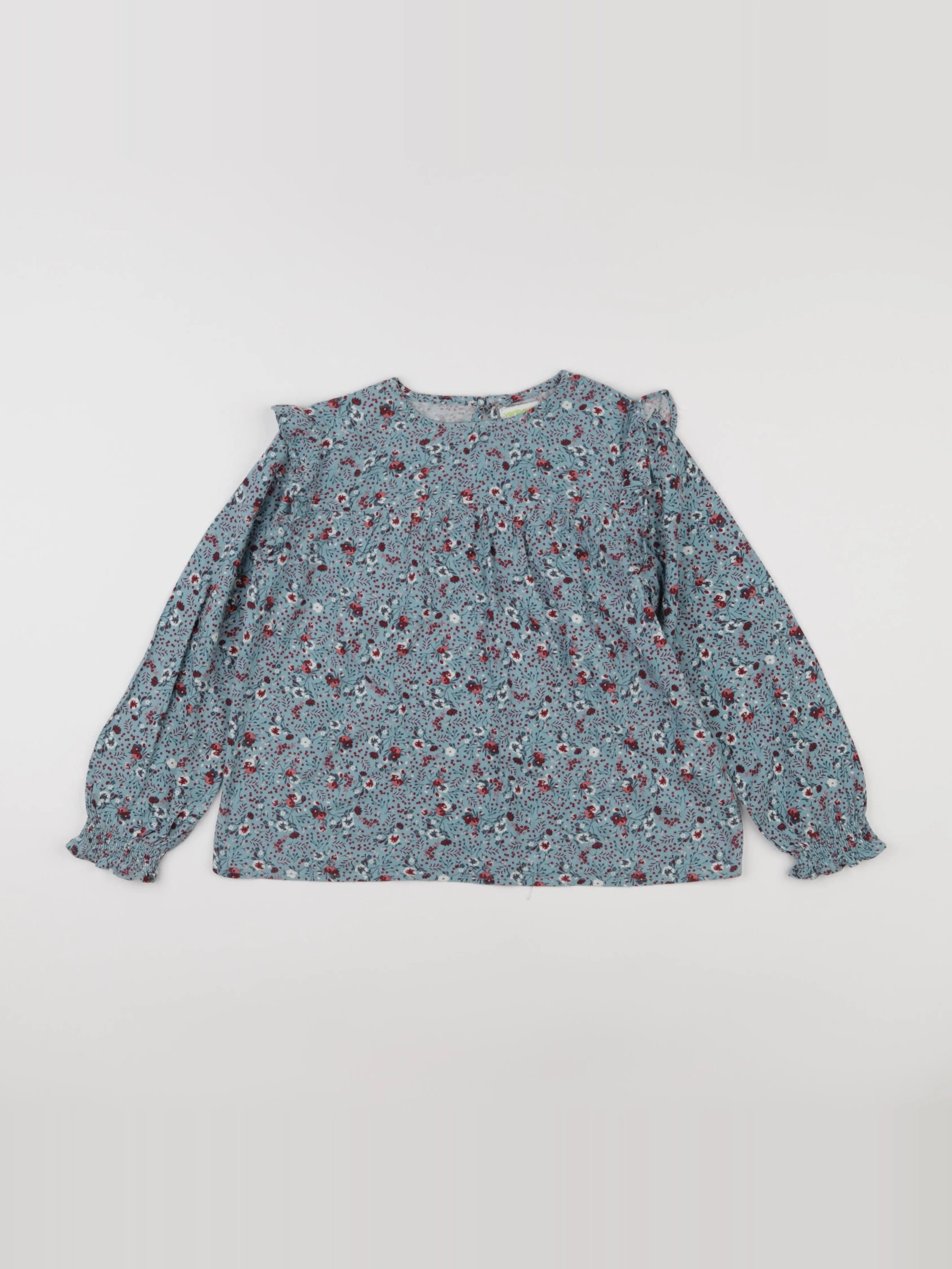 Vertbaudet - blouse bleu - 8 ans