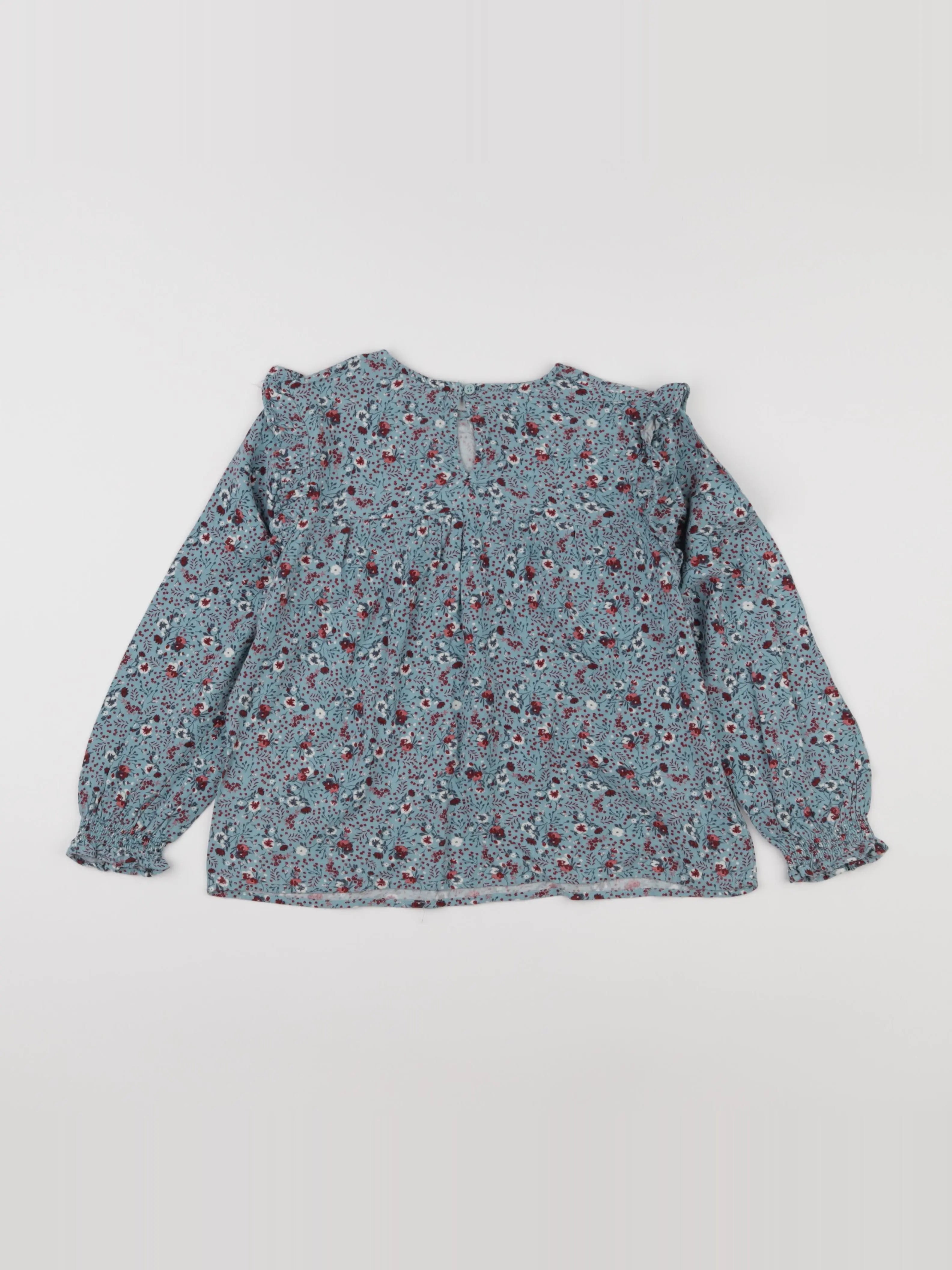 Vertbaudet - blouse bleu - 8 ans