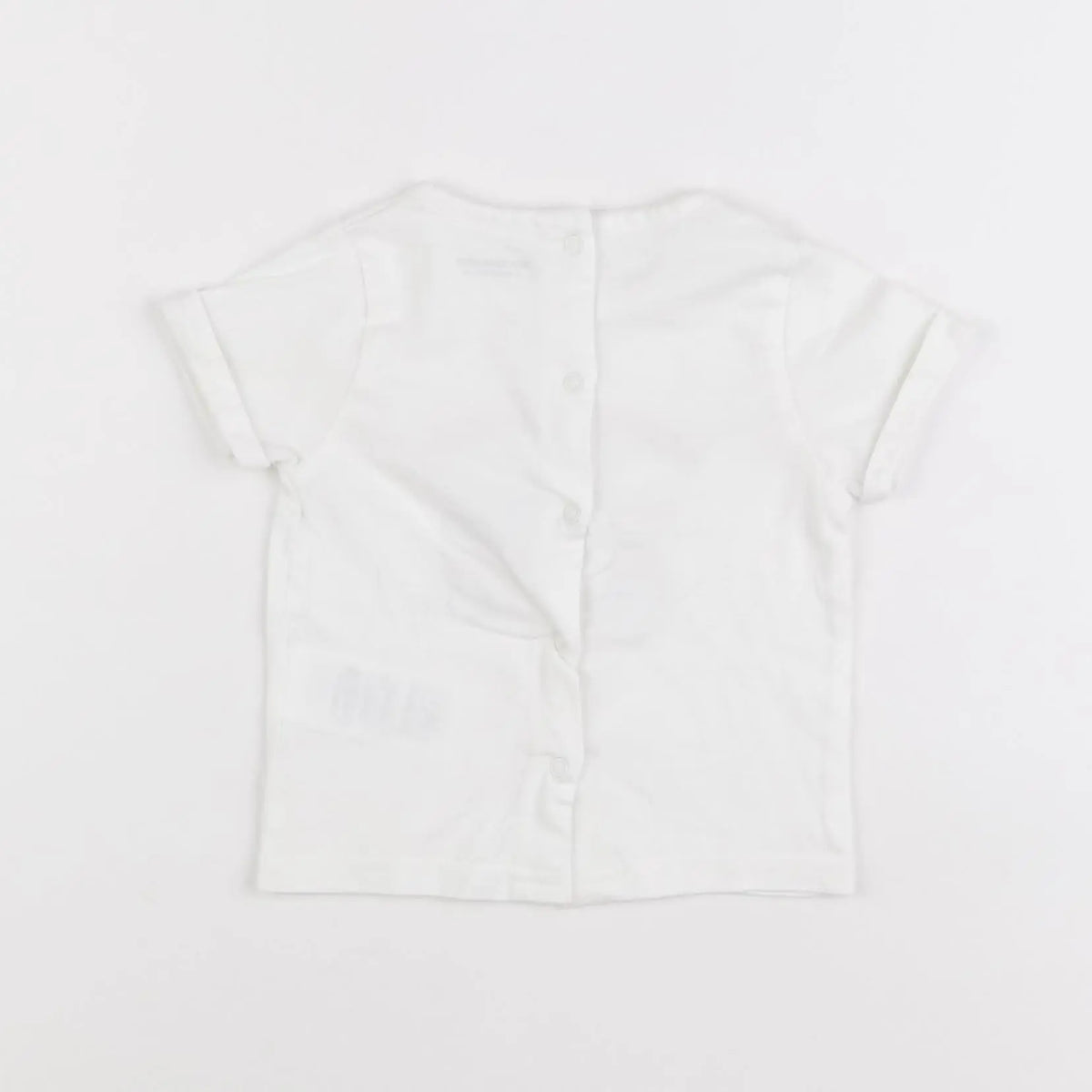 Vertbaudet - tee-shirt blanc - 6 mois