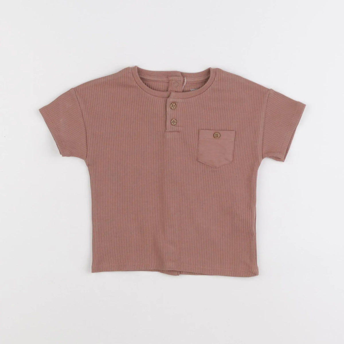 Vertbaudet - tee-shirt marron - 12 mois