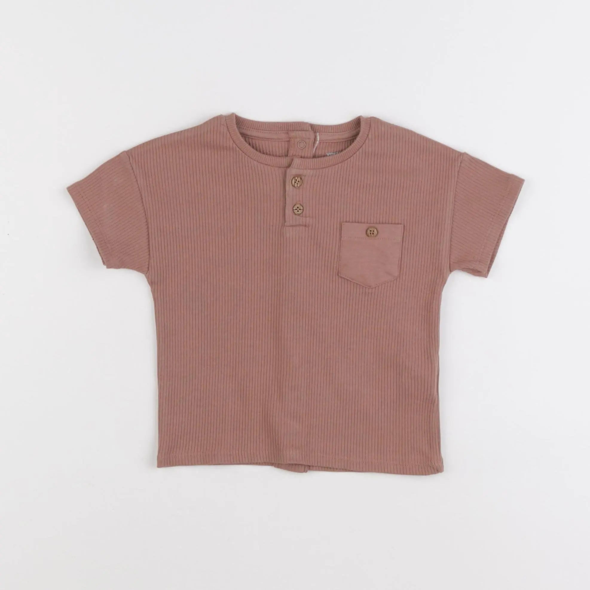 Vertbaudet - tee-shirt marron - 12 mois