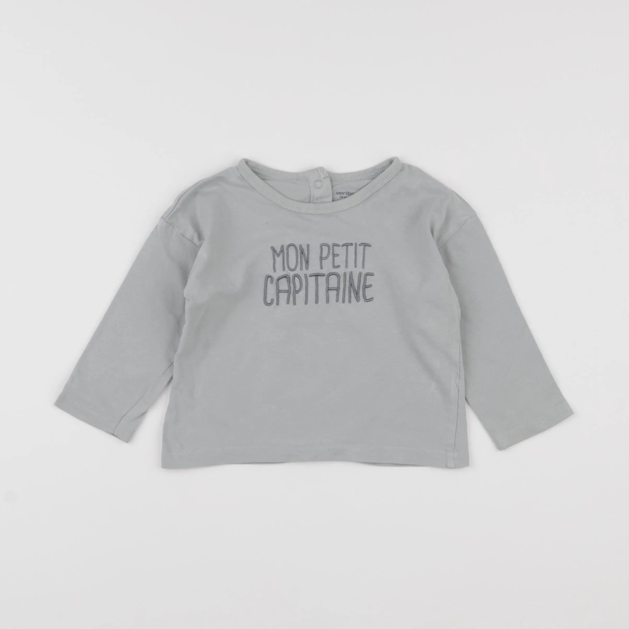 Vertbaudet - tee-shirt gris - 18 mois