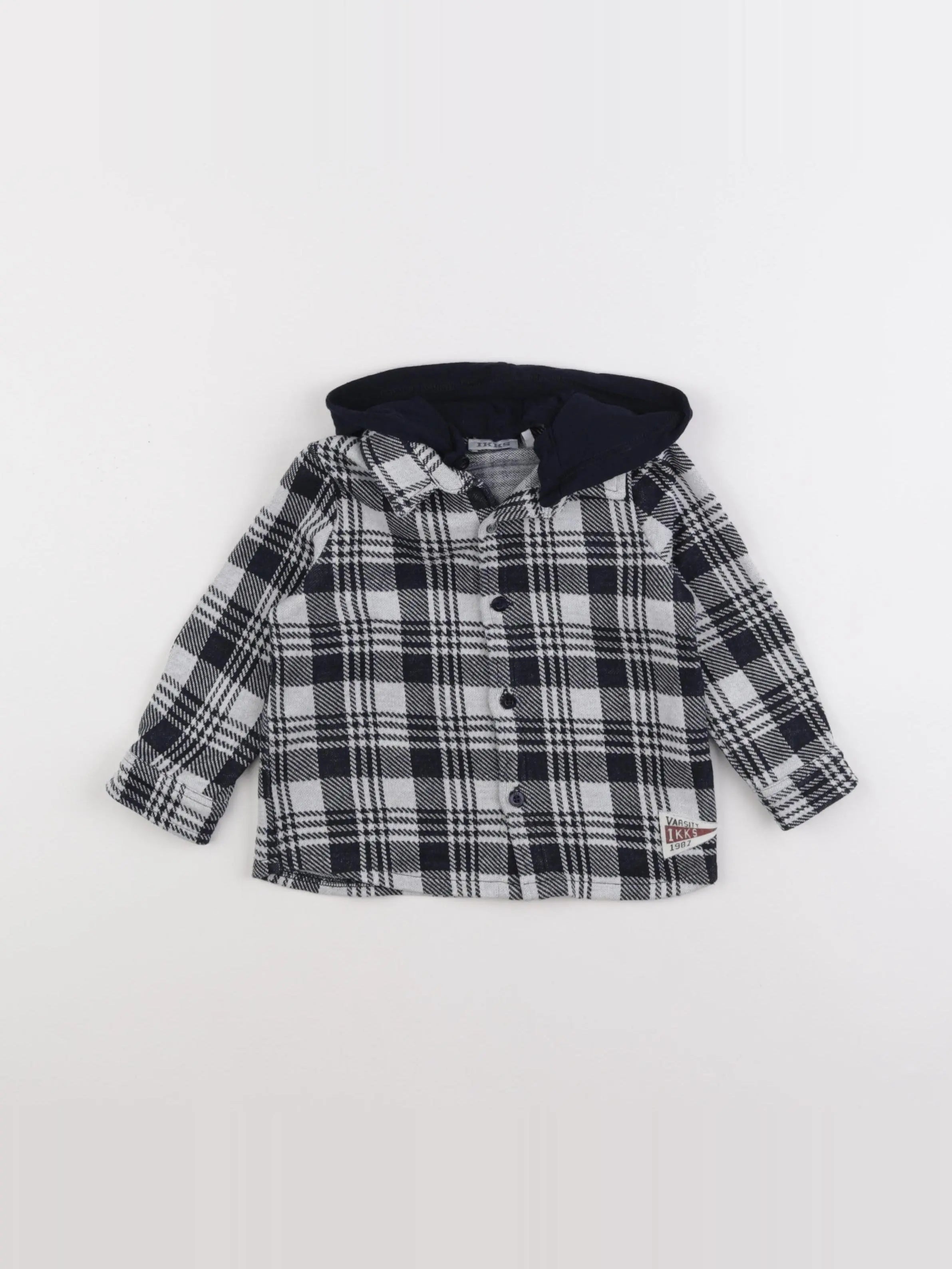 IKKS - chemise blanc, bleu - 18 mois