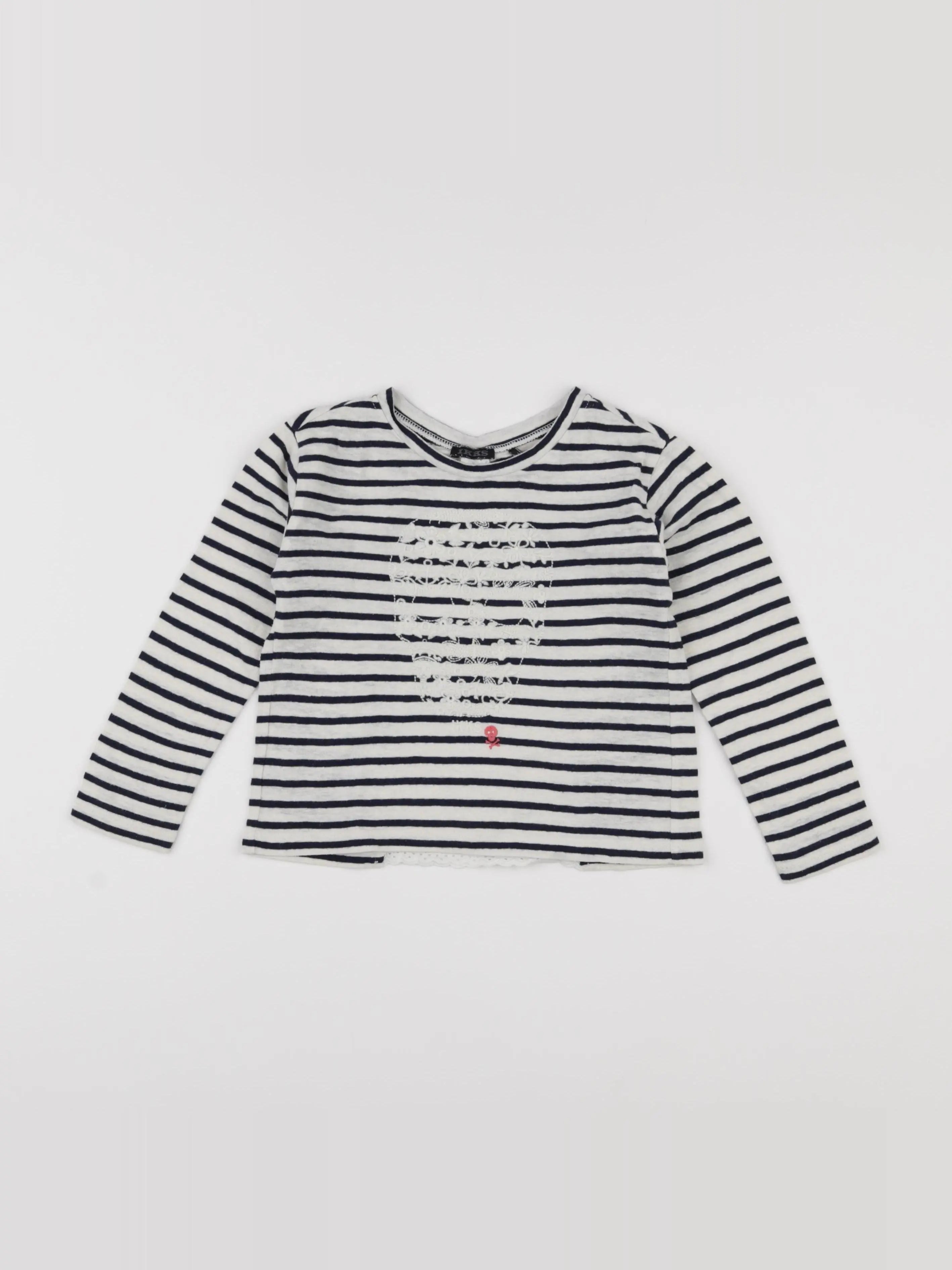 IKKS - tee-shirt beige, noir - 3 ans