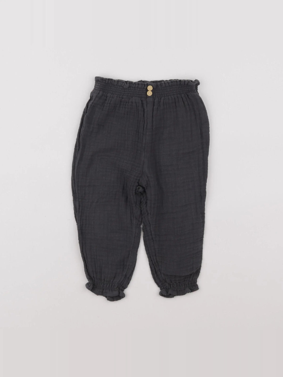 H&M - pantalon gris - 9/12 mois