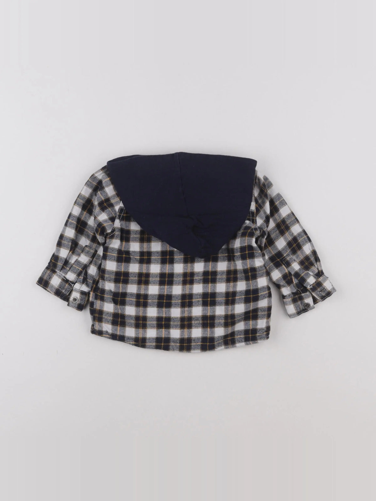 Vertbaudet - chemise bleu - 12 mois