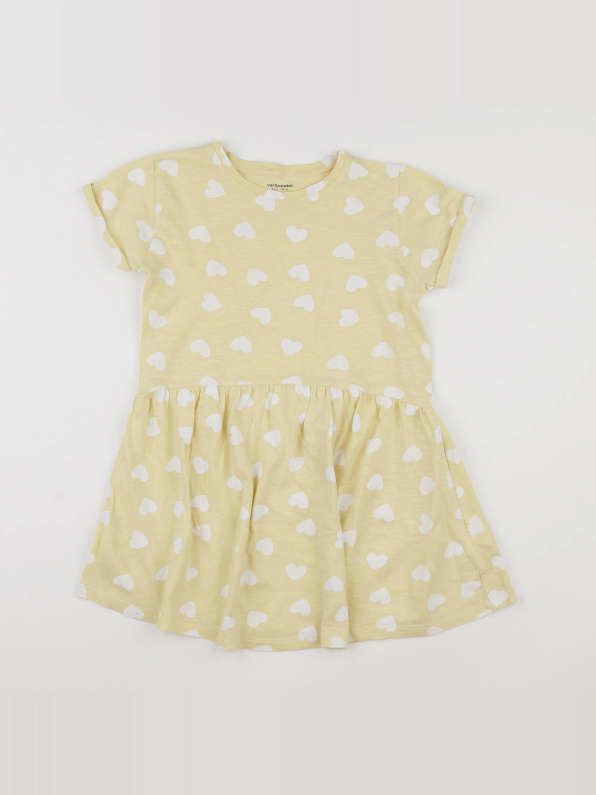 Vertbaudet - robe jaune - 8 ans