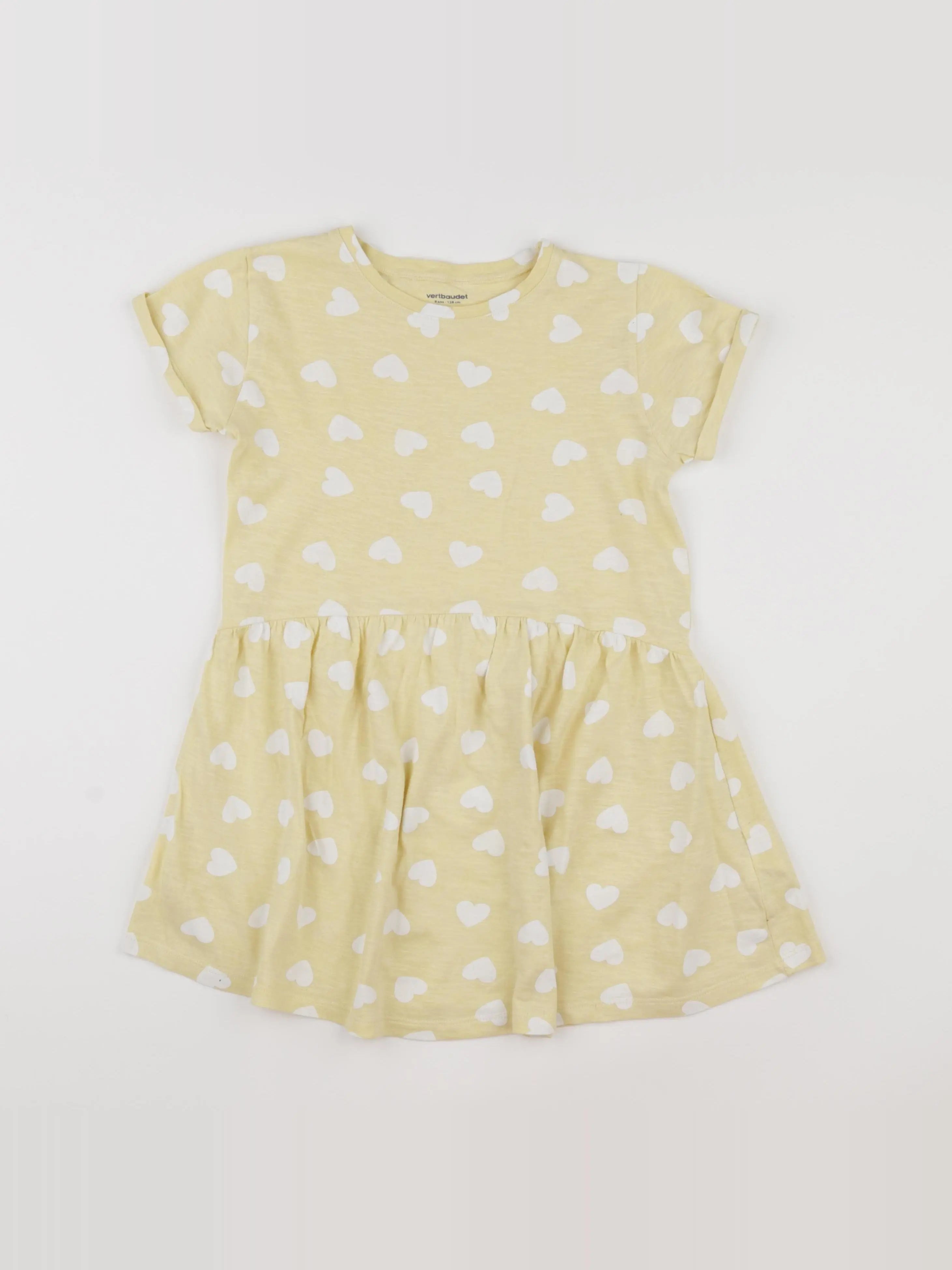 Vertbaudet - robe jaune - 8 ans
