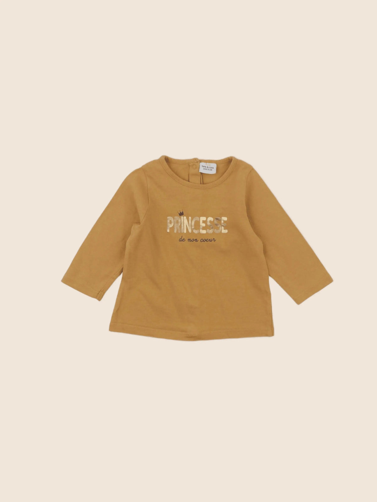 Tape à l'oeil - tee-shirt jaune - 12 mois