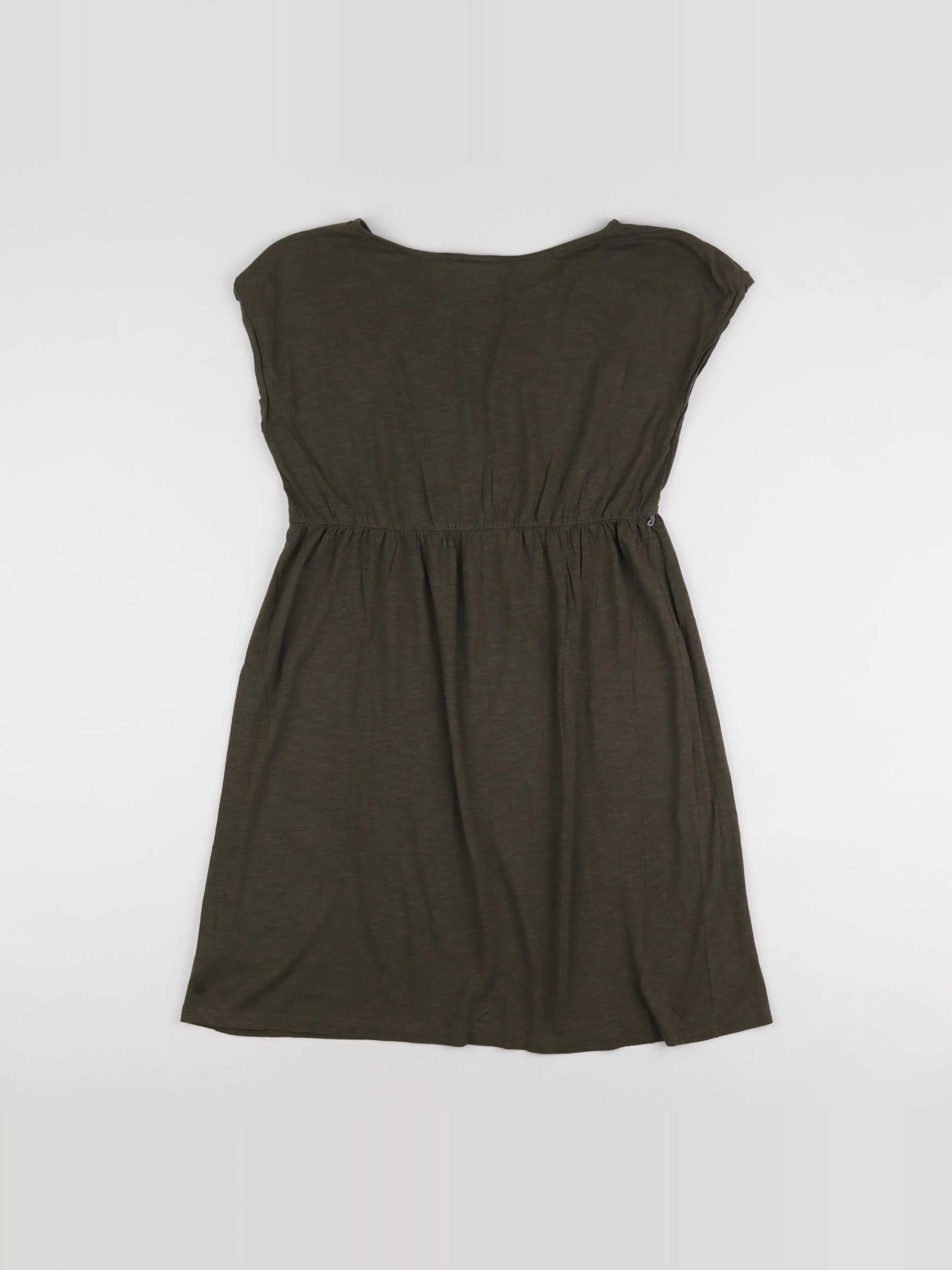 H&M - robe grossesse vert - M